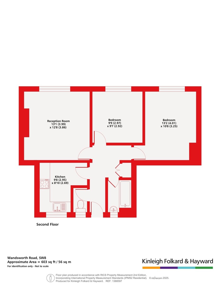 Flat 38, Croxteth House,, Wandsworth Road, London floorplan