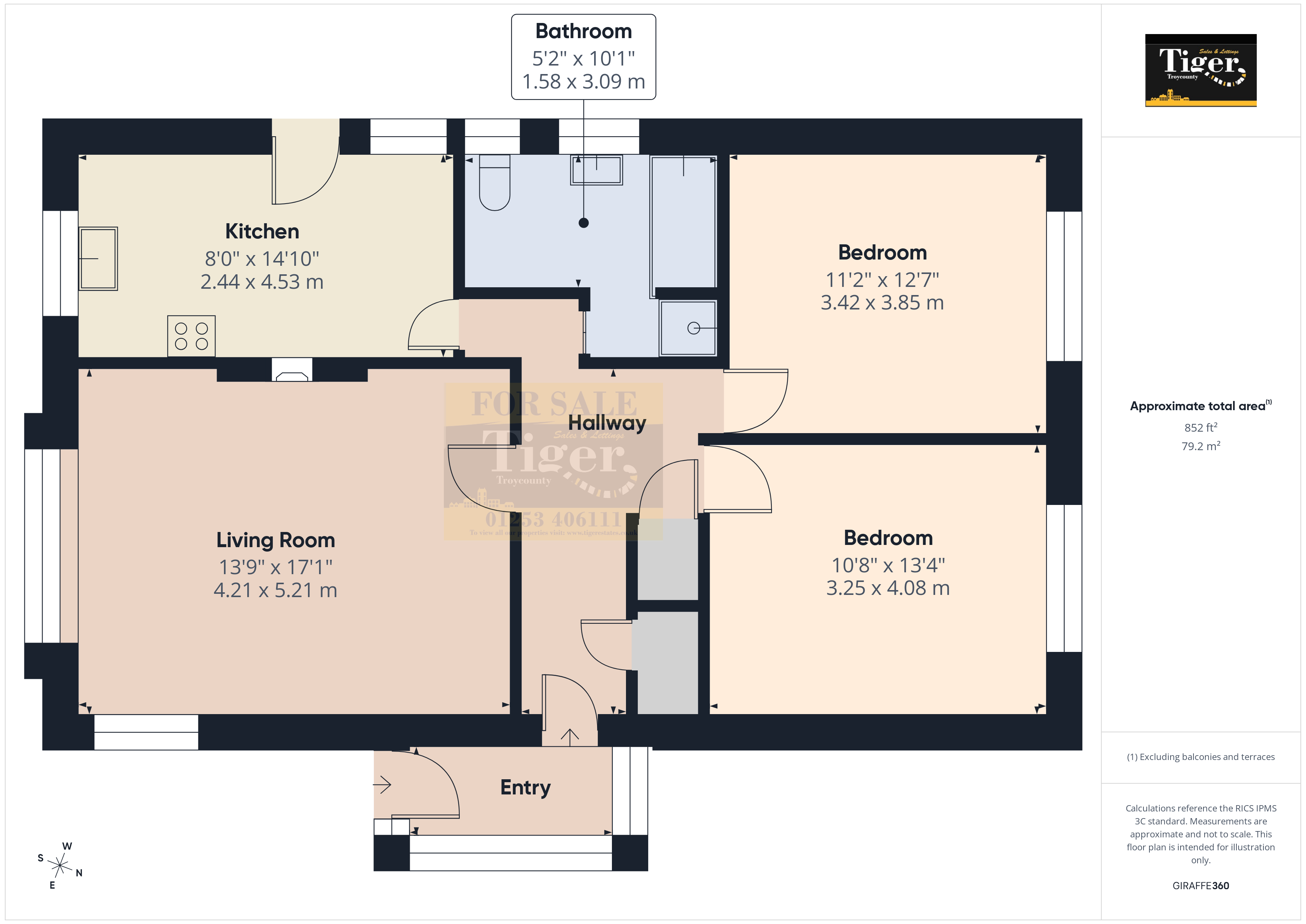 1, Kintyre Close, Blackpool floorplan