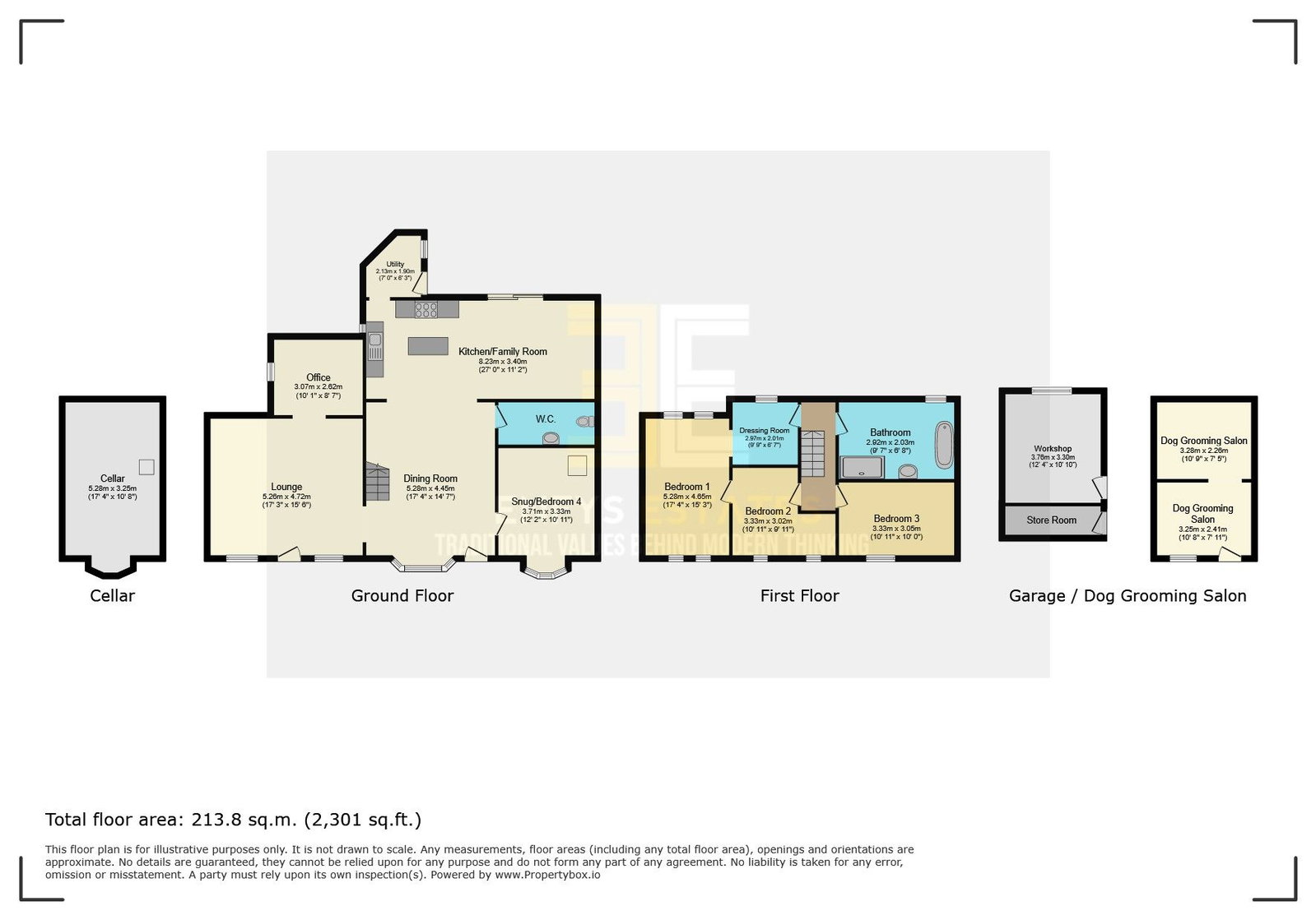 Siop Newydd, Conwy floorplan