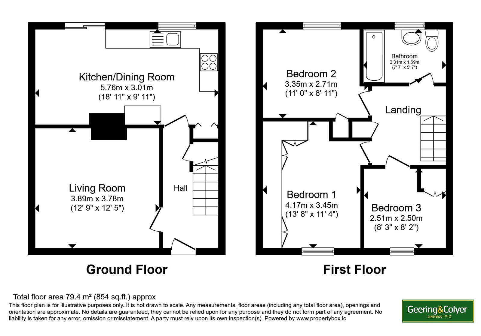 23, Vale View Road, Aylesham floorplan