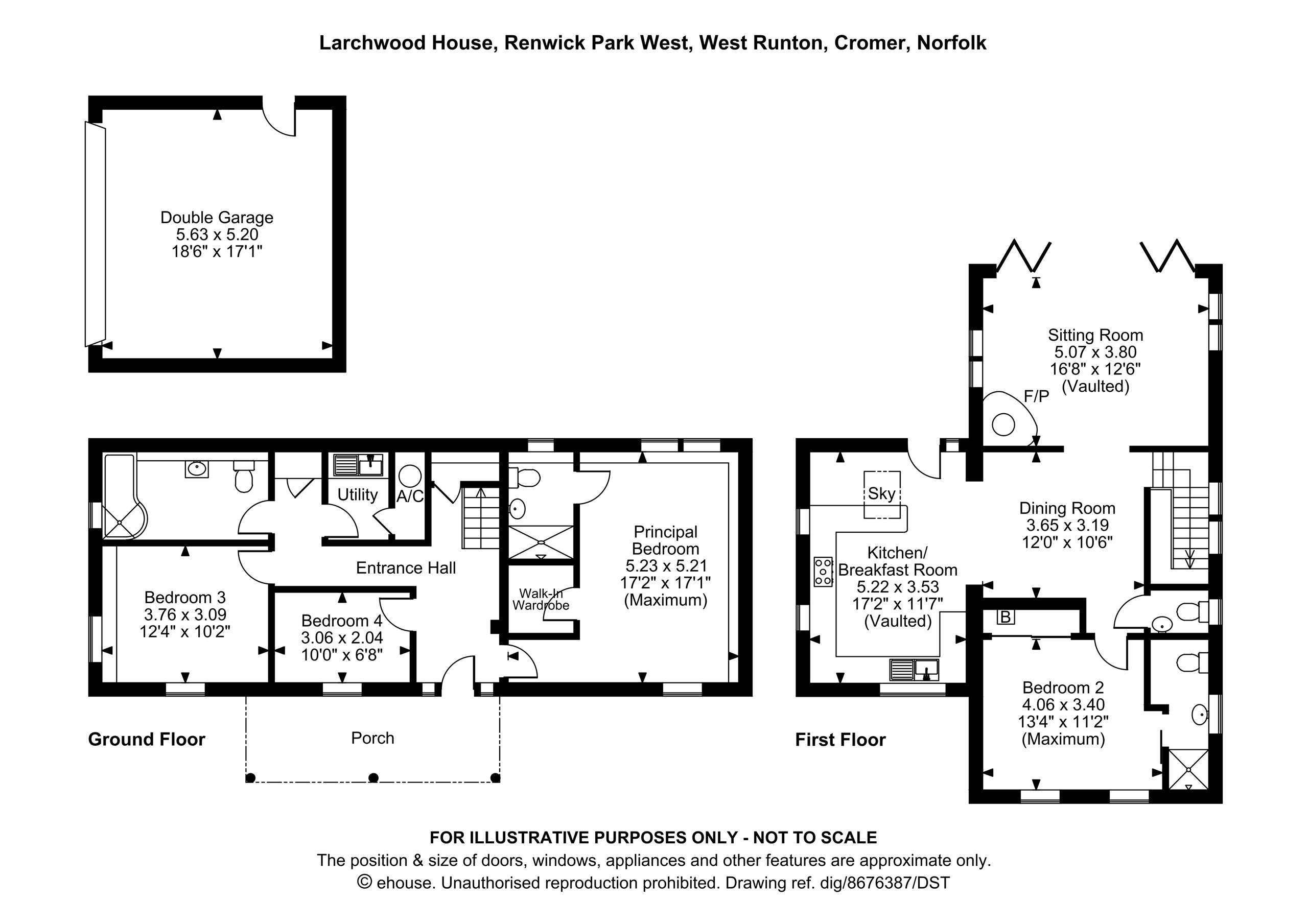 Larchwood House, 54, Renwick Park West, Cromer floorplan