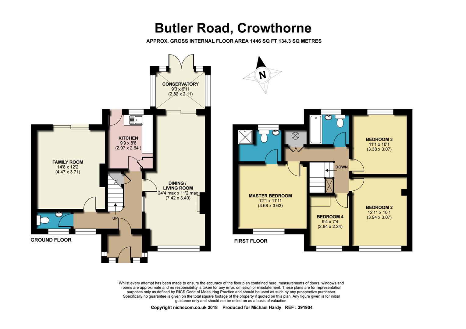 3 Bedrooms Detached house for sale in Butler Road, Crowthorne, Berkshire RG45