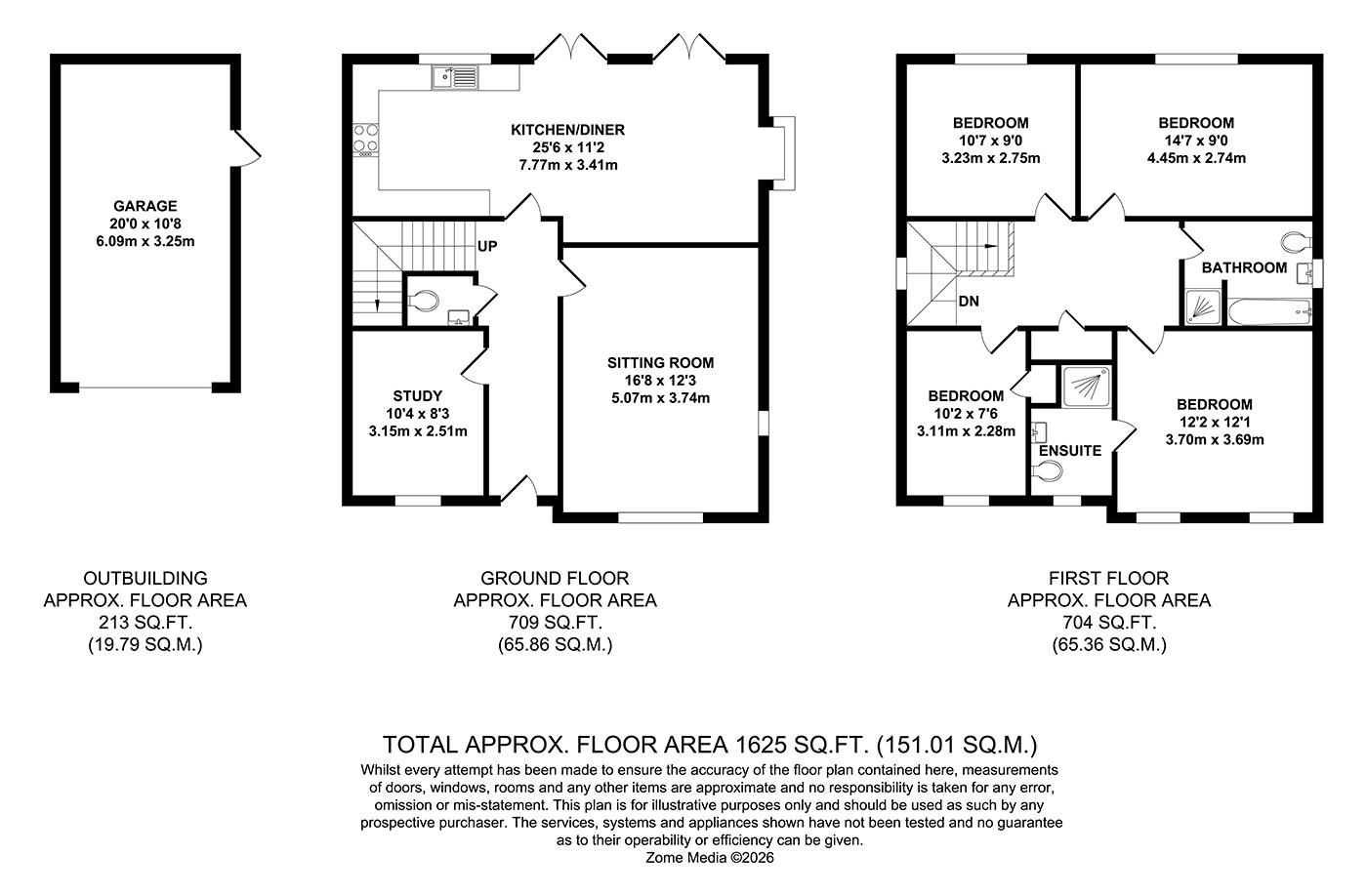 6, Pullen Avenue, Paddock Wood floorplan