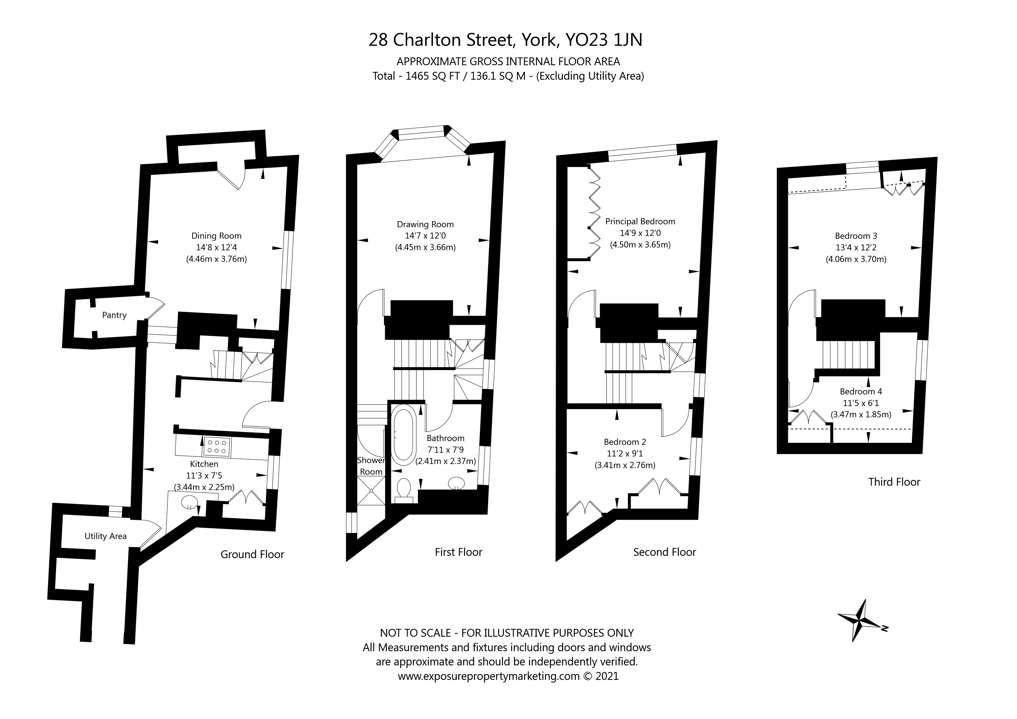 Charlton Street, York YO23, 4 bedroom end terrace house for sale