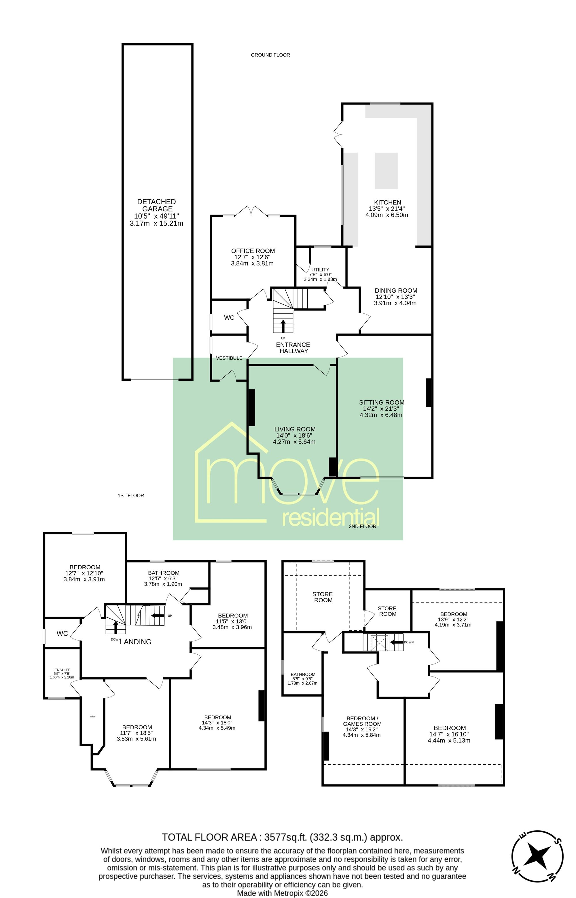 26 School Lane, Prenton floorplan