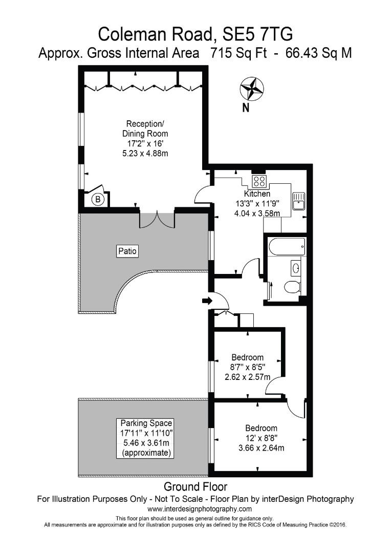 Flat 5, 56, Coleman Road, London floorplan