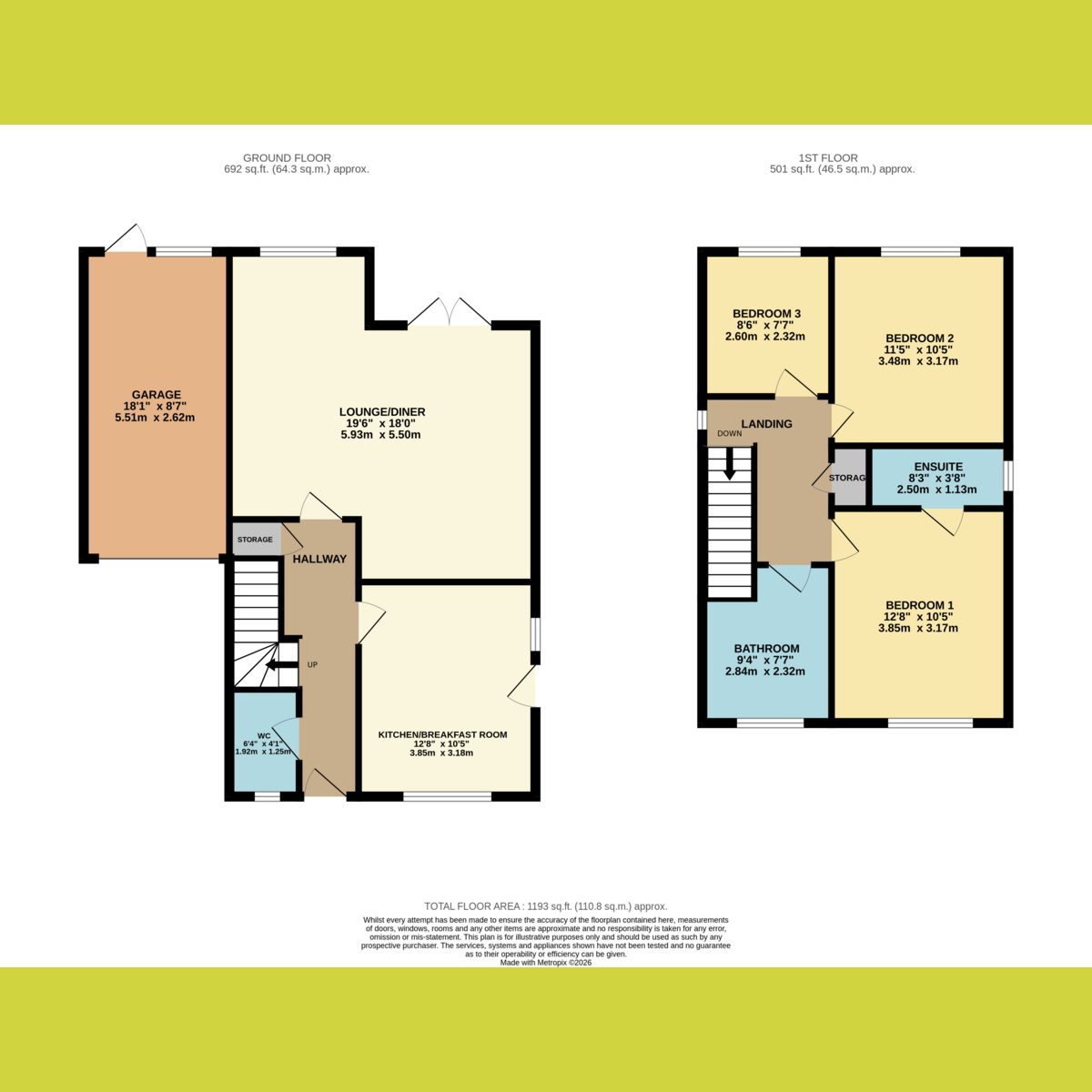 63, Stanley Road, Ashingdon floorplan