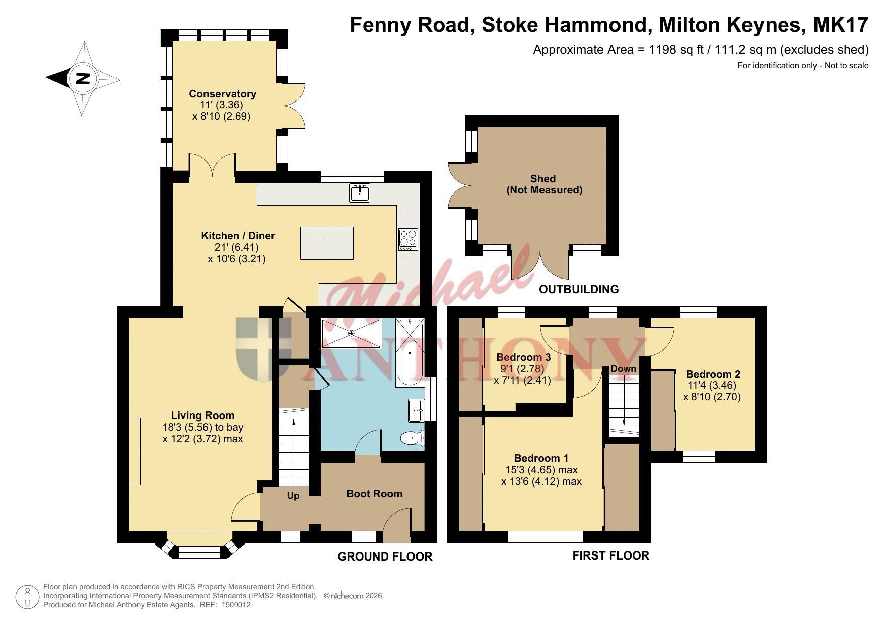 19, Fenny Road, Milton Keynes floorplan