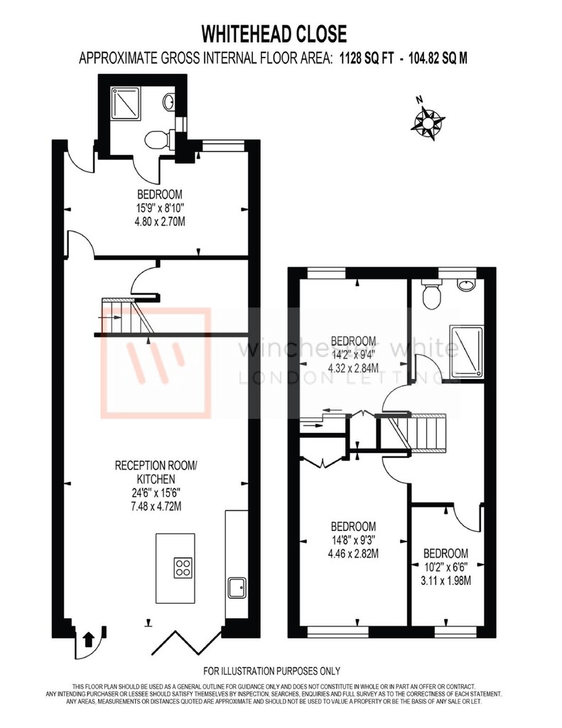 3, Whitehead Close, London floorplan