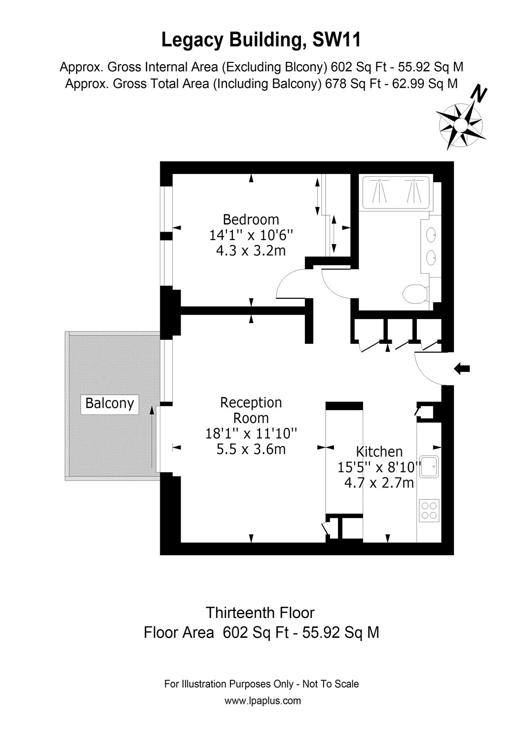 1 Bedrooms Flat to rent in Embassy Gardens, Vauxhall, London SW11