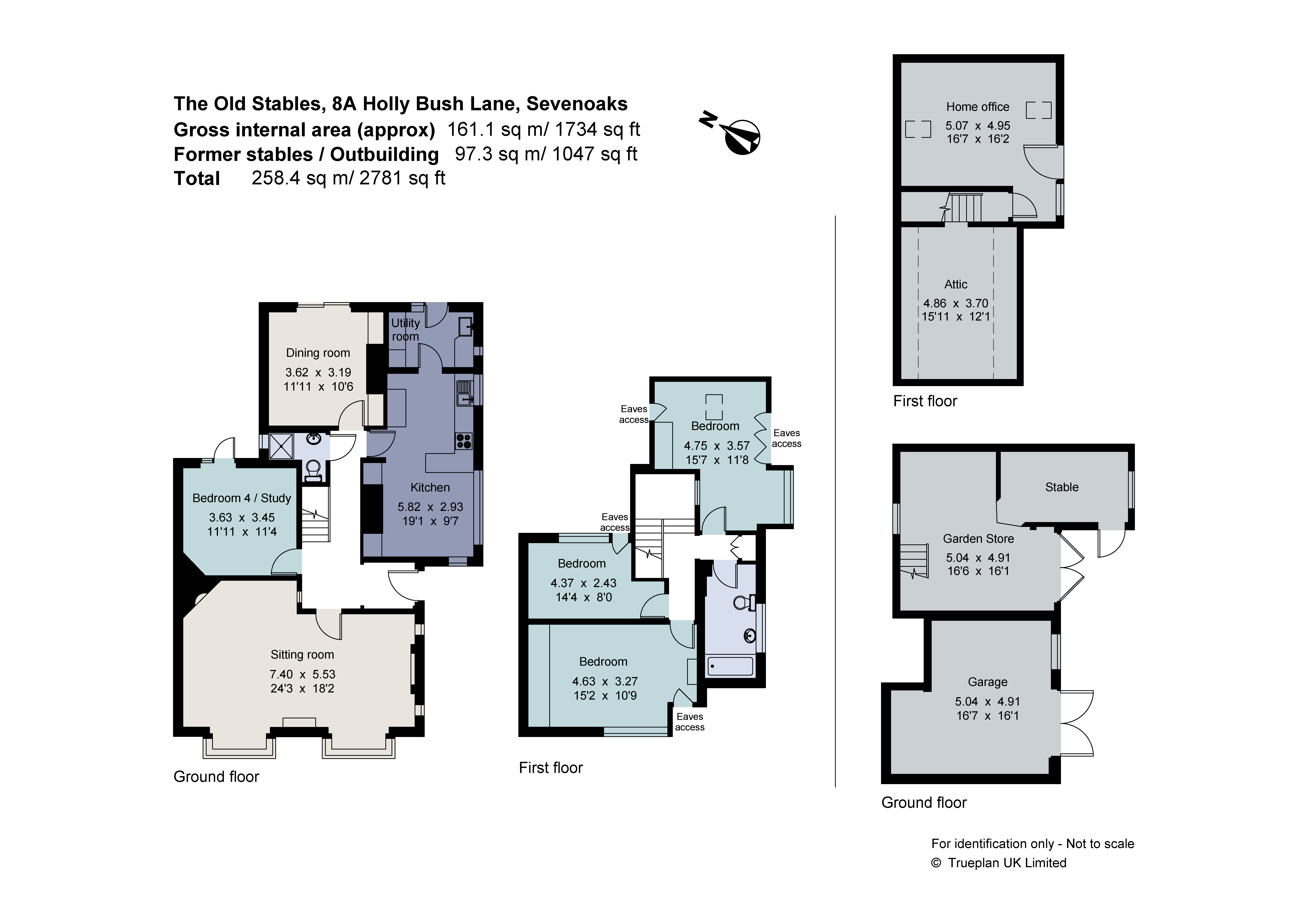 The Old Stables, 8A, Holly Bush Lane, Kent floorplan