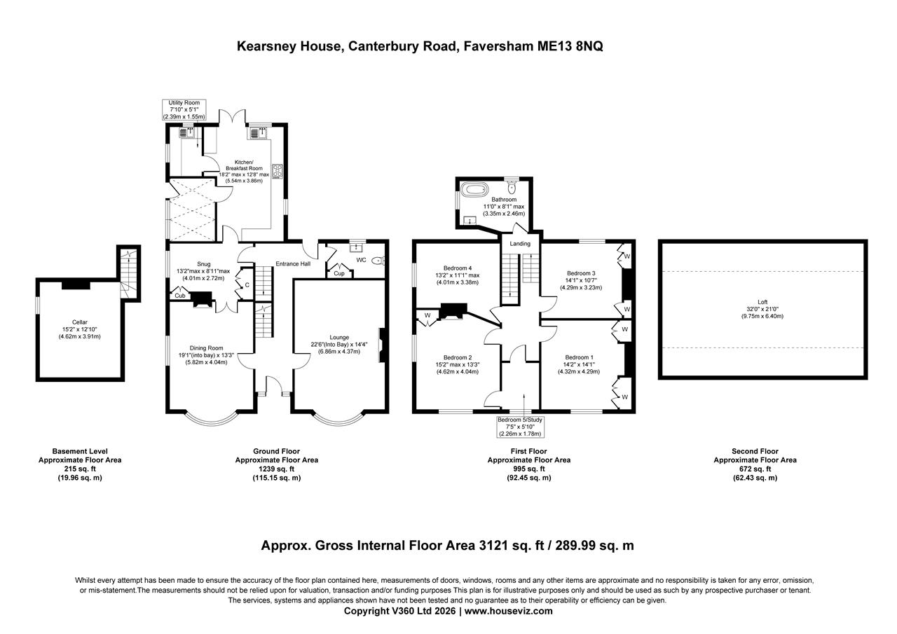 Kearnsey House, Faversham floorplan