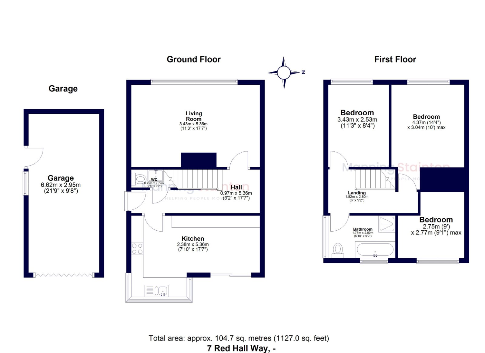 7, Red Hall Way, West Yorkshire floorplan