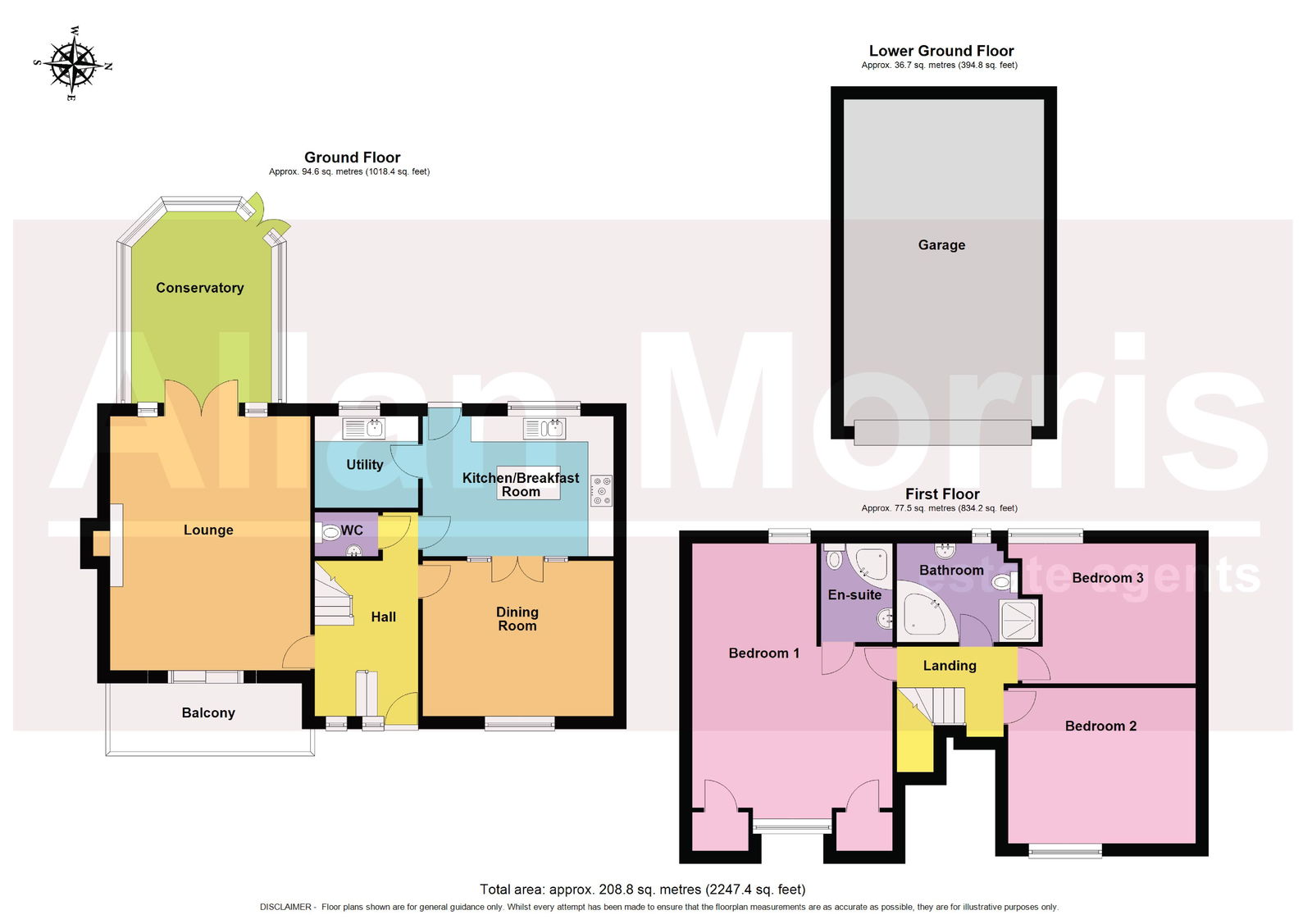 The Five Gables, Lower Ferry Lane, Worcester floorplan