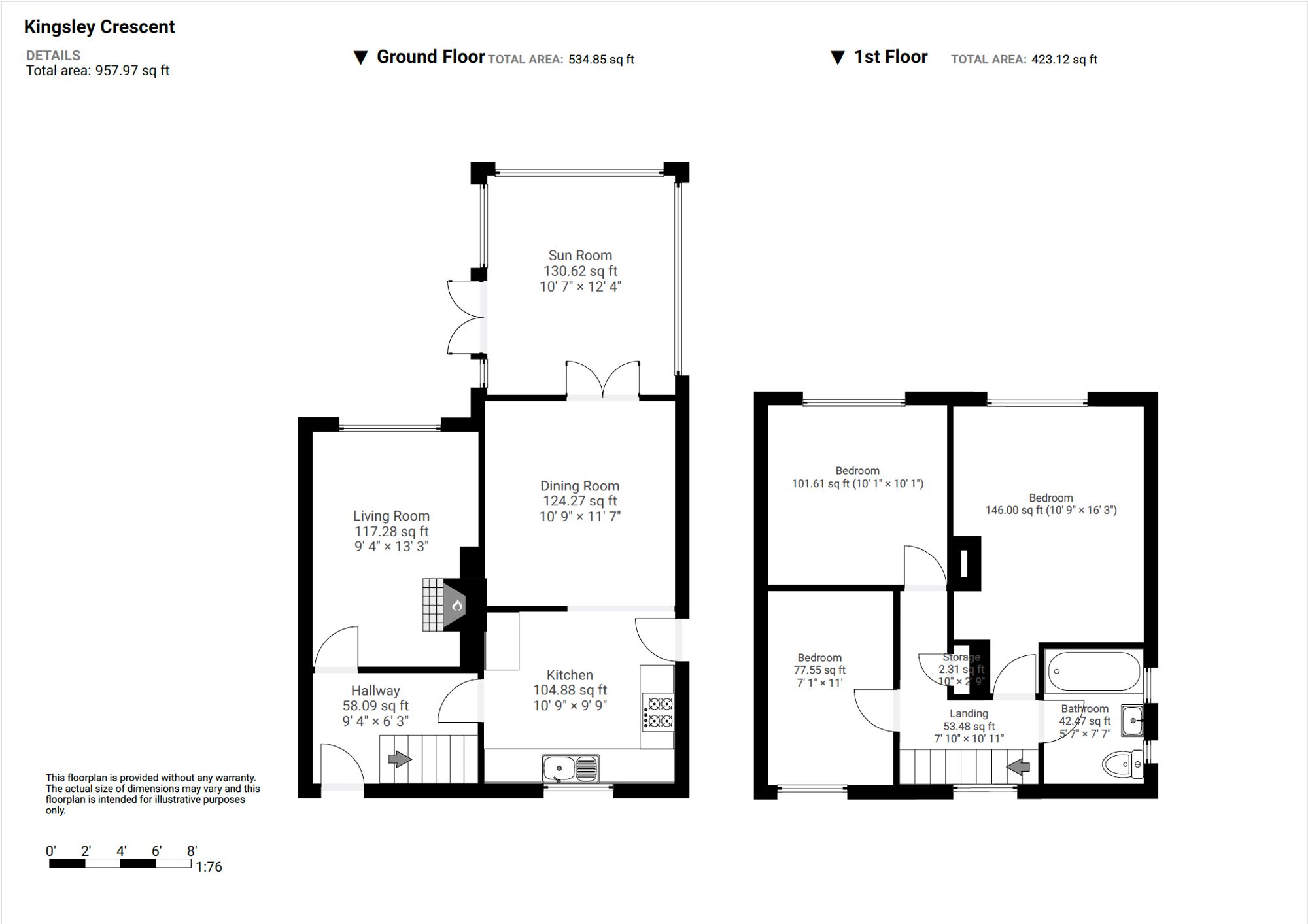 Kingsley Crescent, Alfreton floorplan