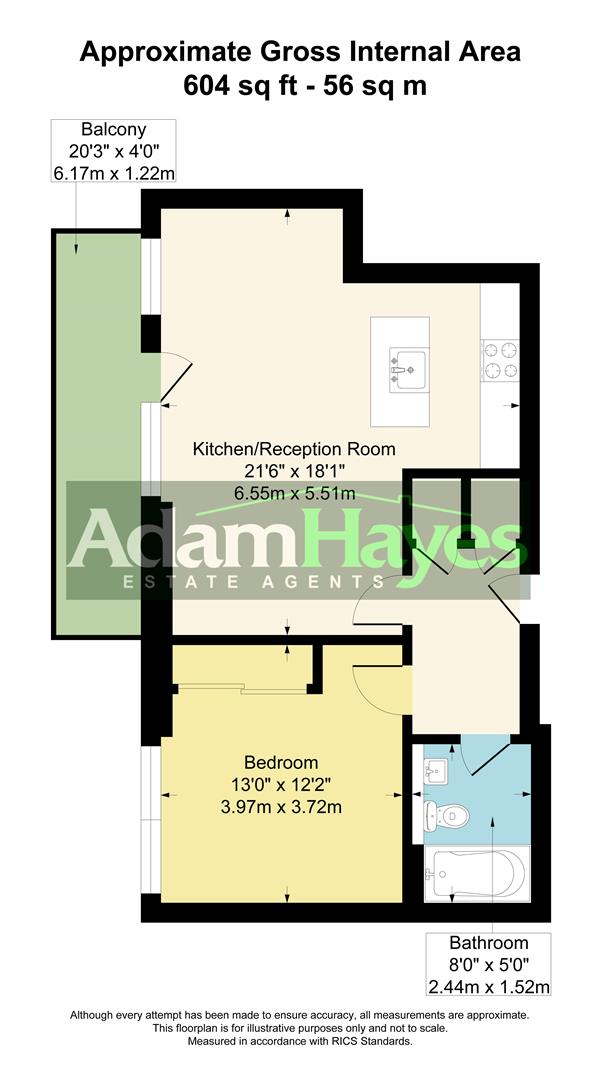 FF 211, 706 High Road, London floorplan