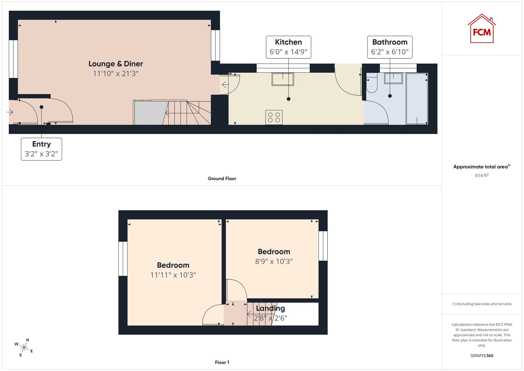 20 Dalzell Street, Moor Row floorplan