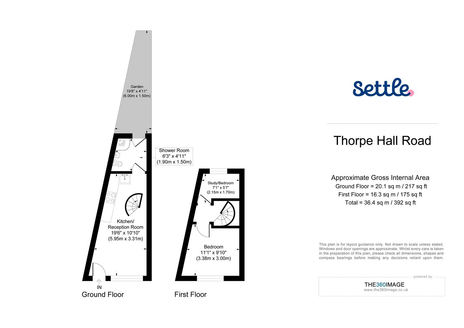 2A, Thorpe Hall Road, London floorplan