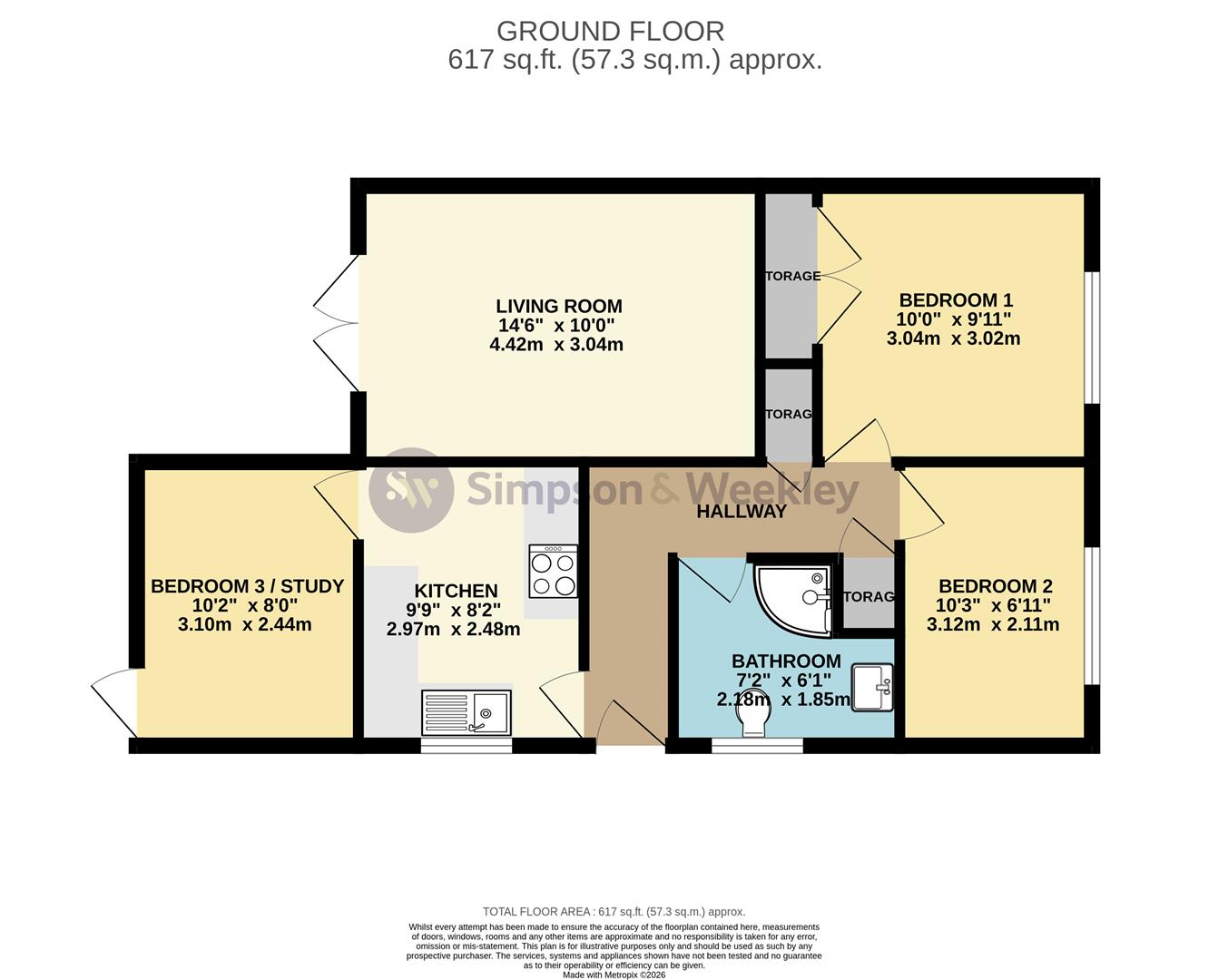 19, Crawley Avenue, Wellingborough floorplan