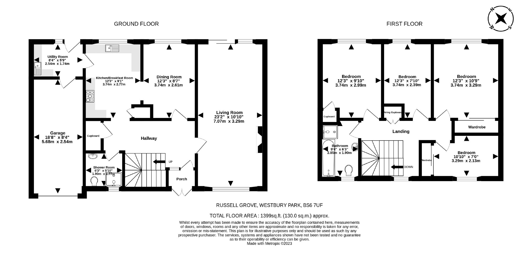 Russell Grove, Westbury Park, Bristol BS6, 4 bedroom detached house for