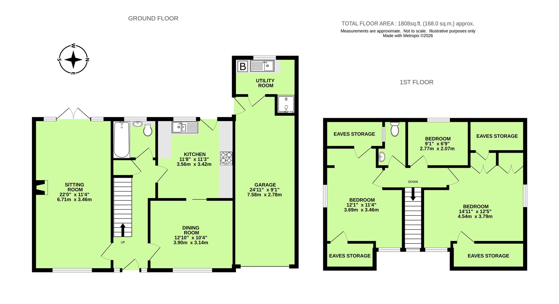 5, Downing Drive, Bury St. Edmunds floorplan