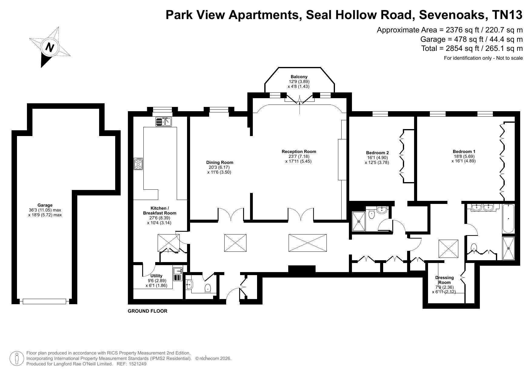 12 Park View Apartments, Sevenoaks floorplan