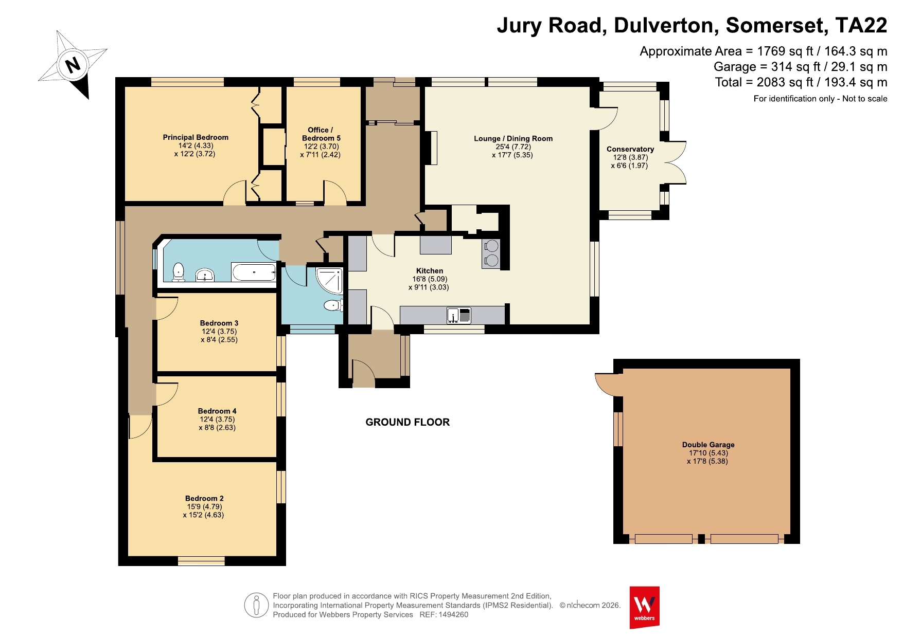 The Sheiling, 16, Jury Road, Somerset floorplan