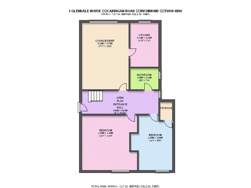 2 Bedrooms Flat to rent in Cardigan Road, Richmond TW10