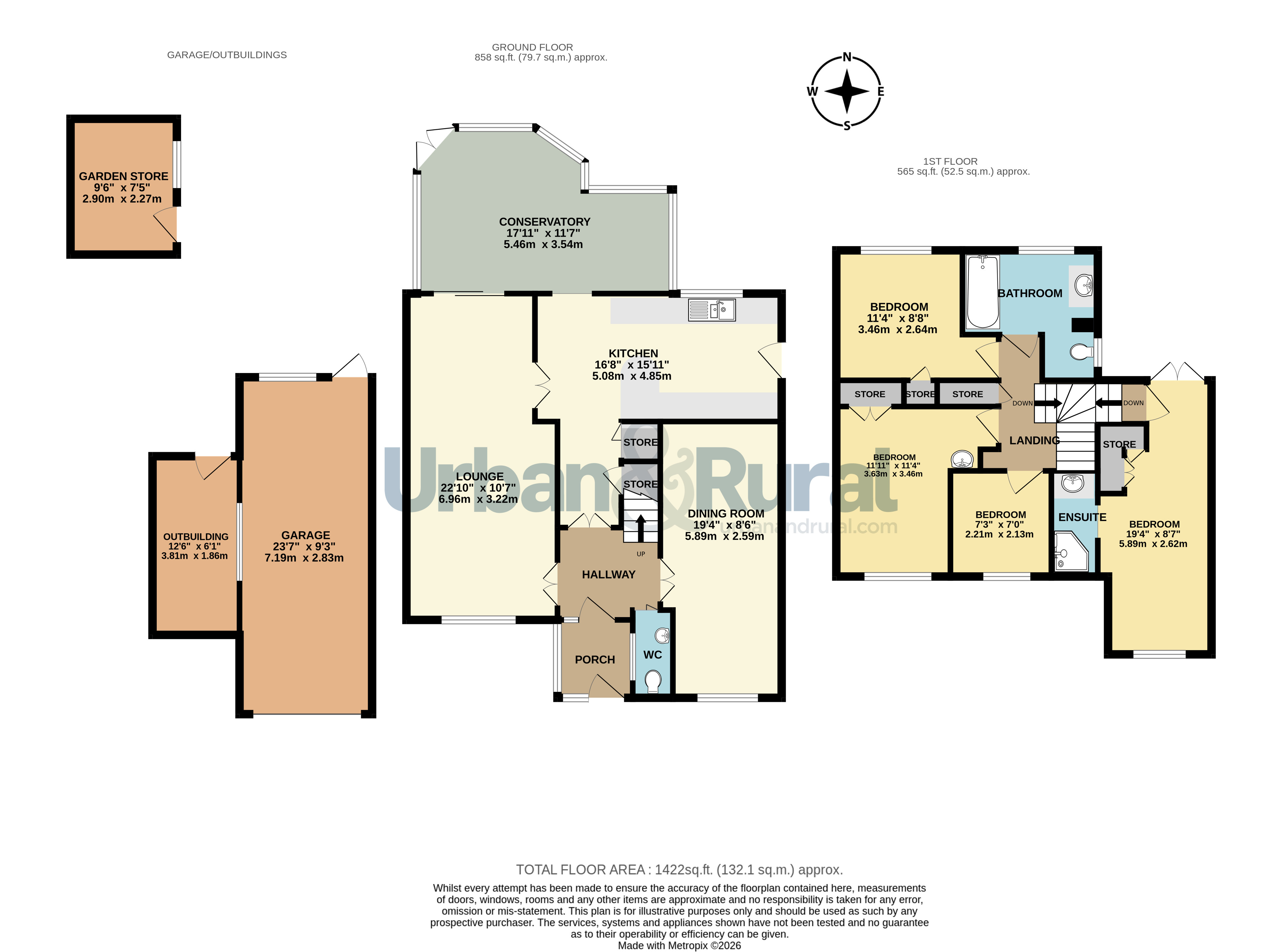 1, Leyside, Bedford floorplan