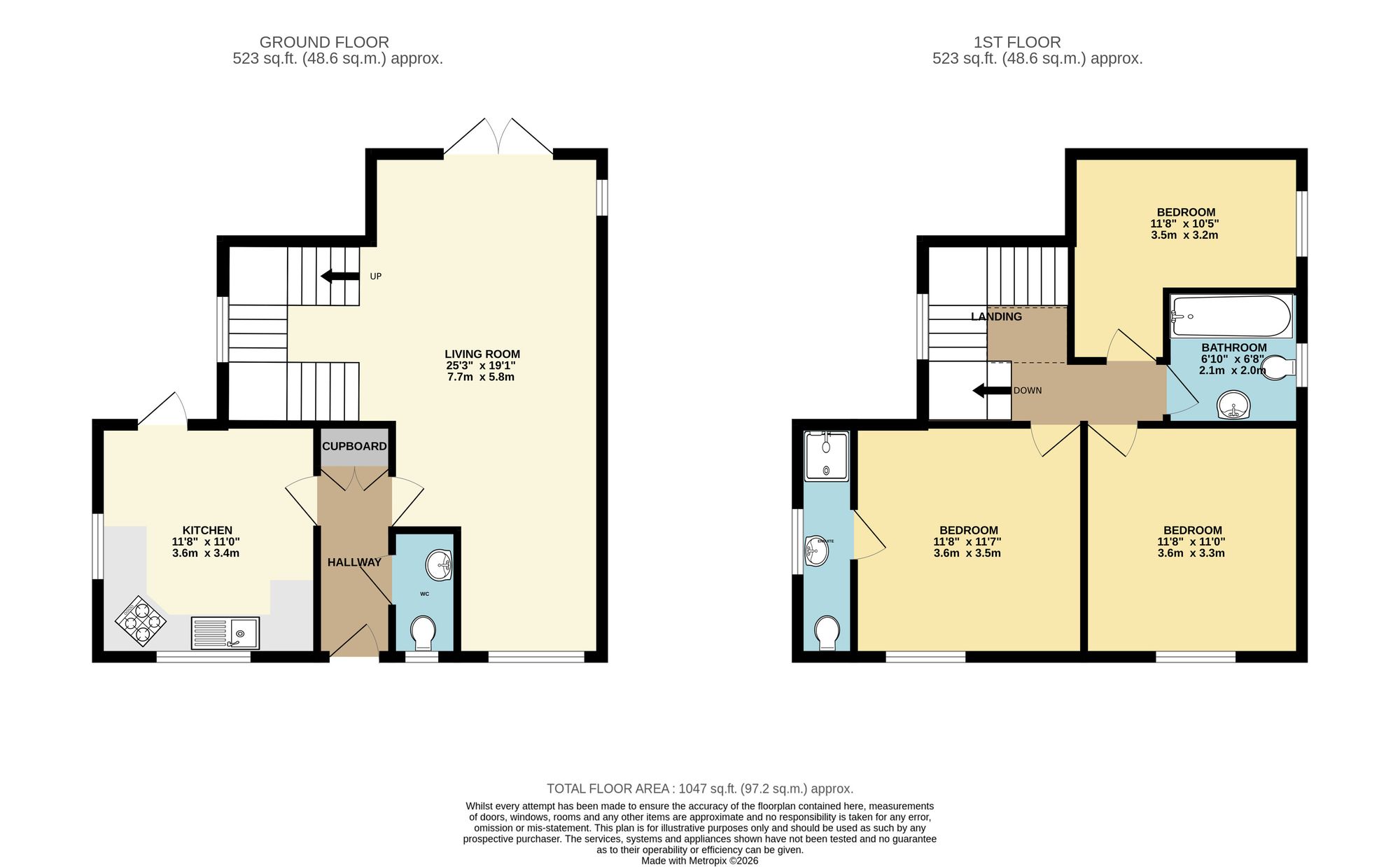 49 Queensway, Taunton floorplan