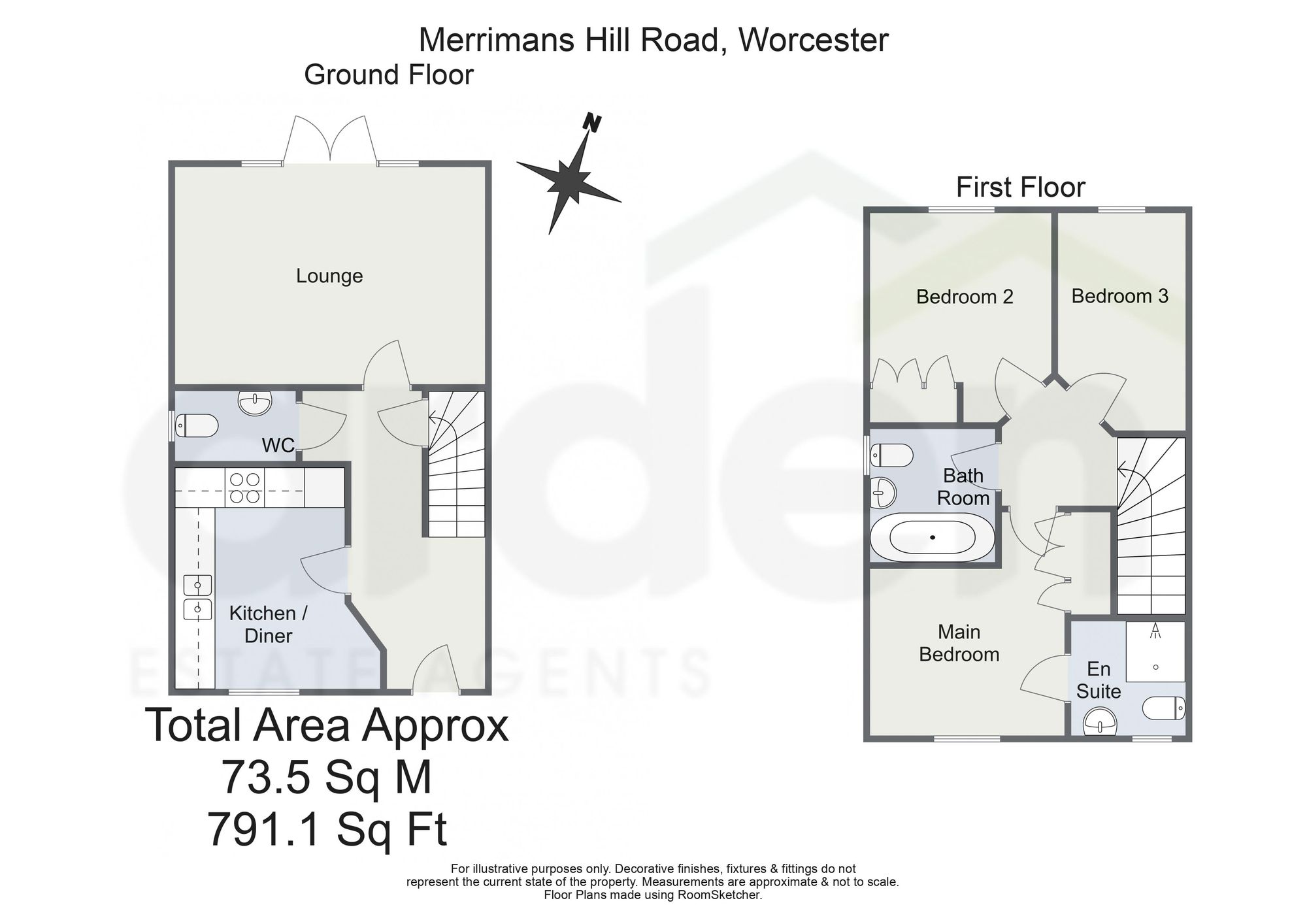 11 Merrimans Hill Road, Worcester floorplan