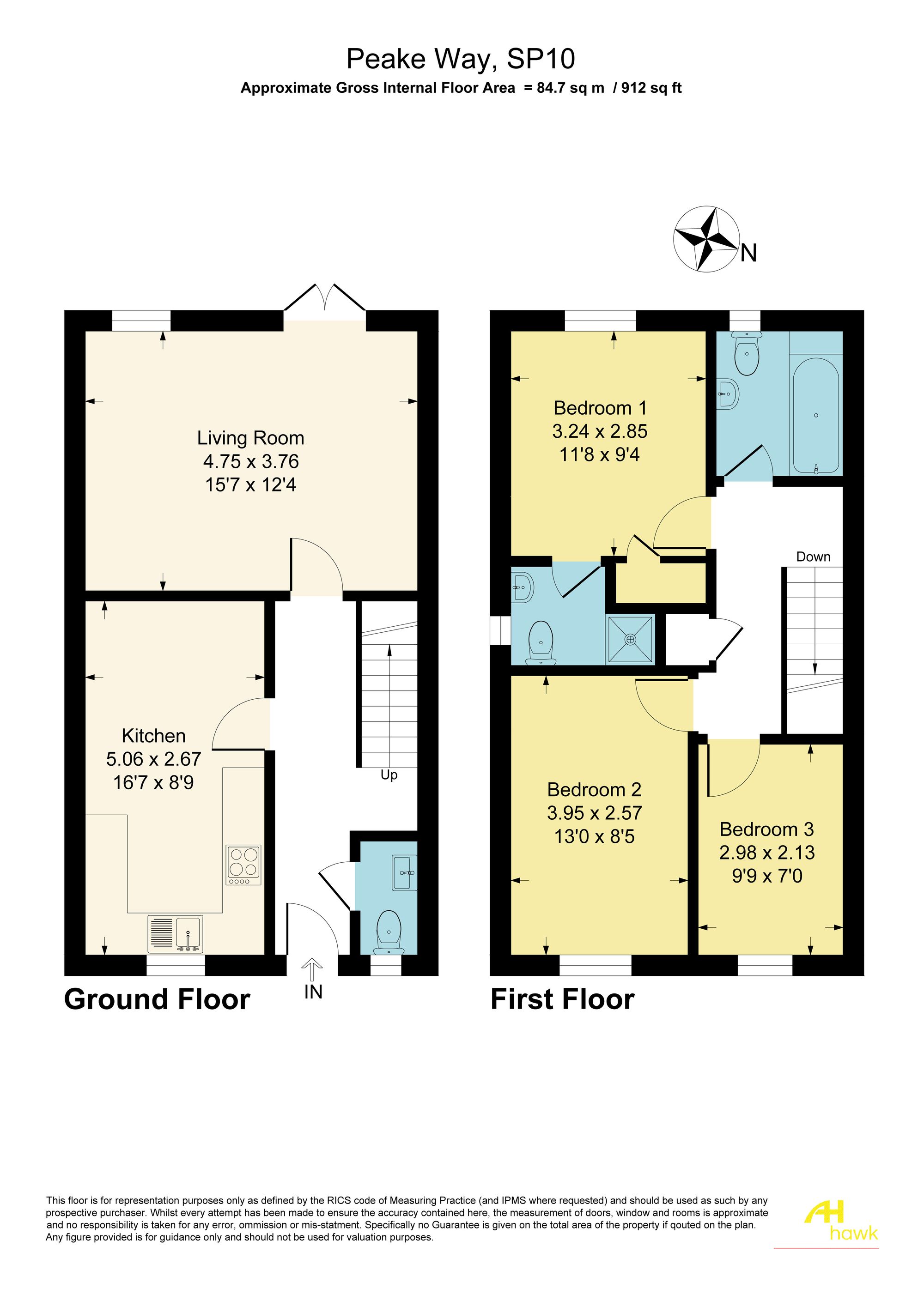 70 Peake Way, Andover floorplan