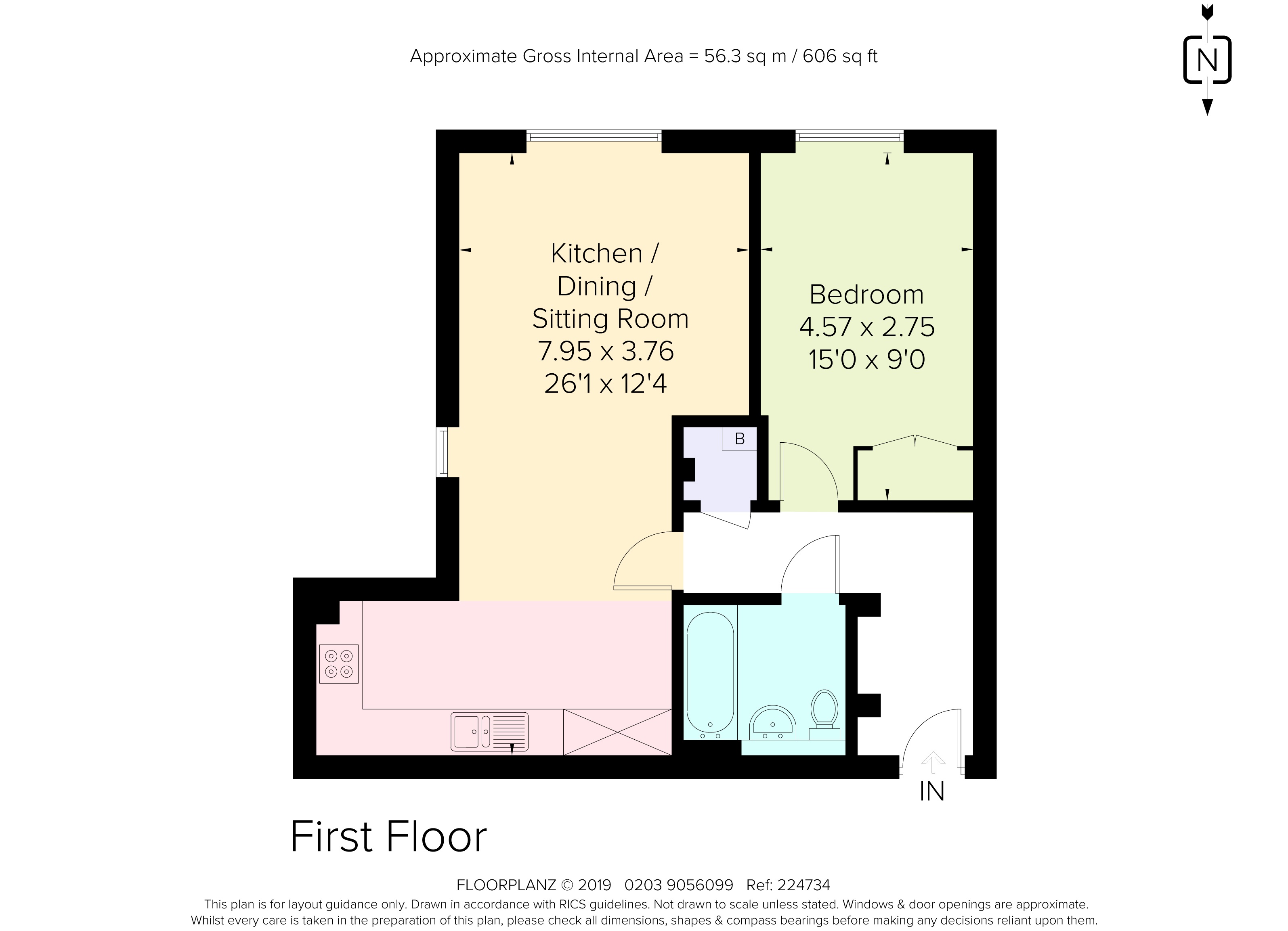 1 Bedrooms Flat to rent in 2-6 Green Lane, Shepperton TW17