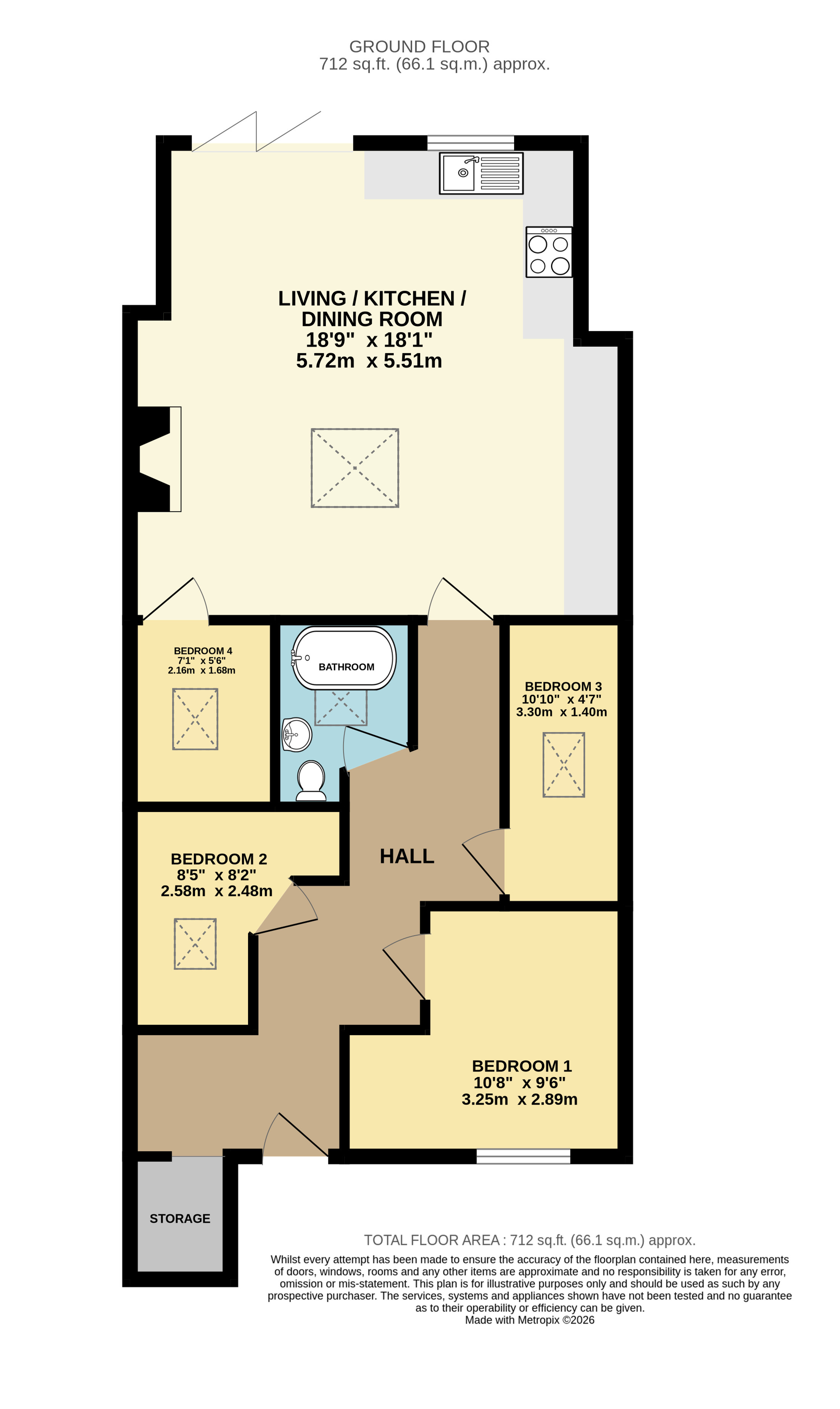 Kala Fair, Bideford floorplan