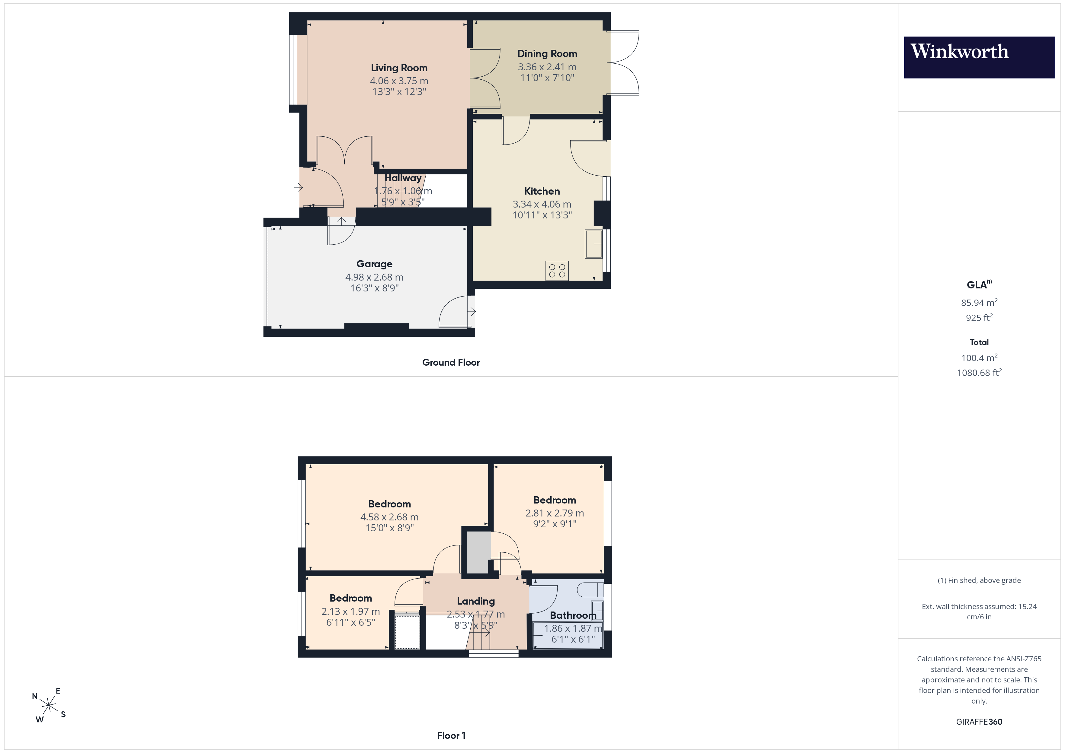 14, Easington Drive, Reading floorplan