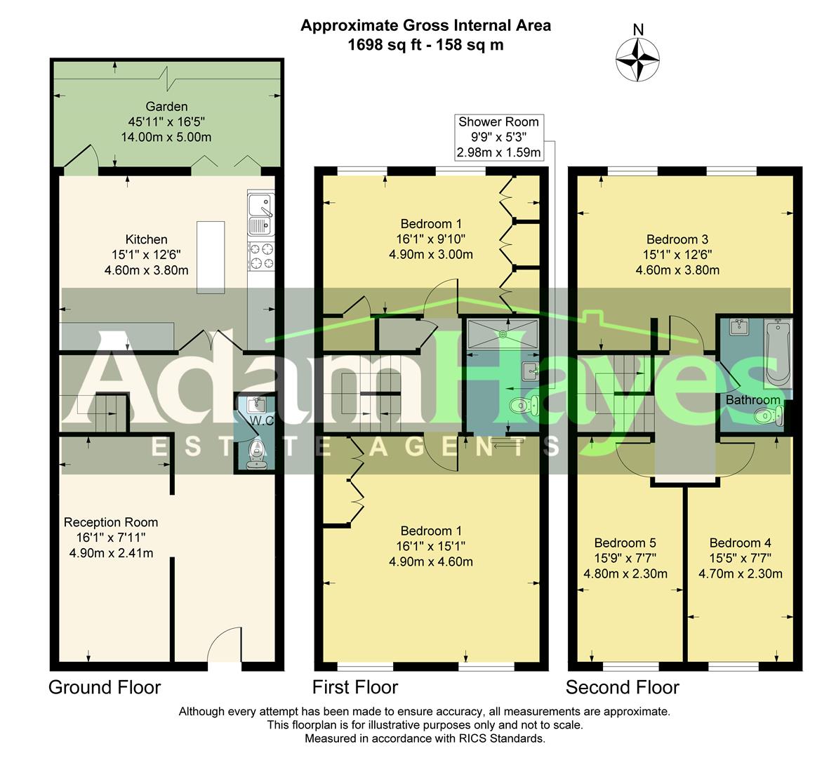 99, Holden Road, London floorplan