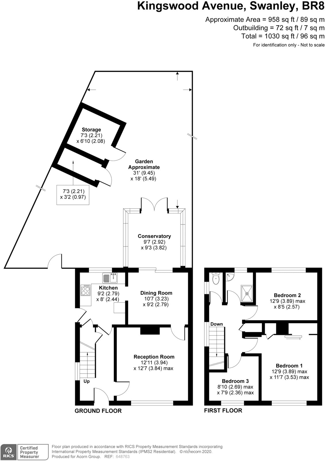 Kingswood Avenue, Swanley, Kent BR8, 3 bedroom semidetached house for sale 61729008