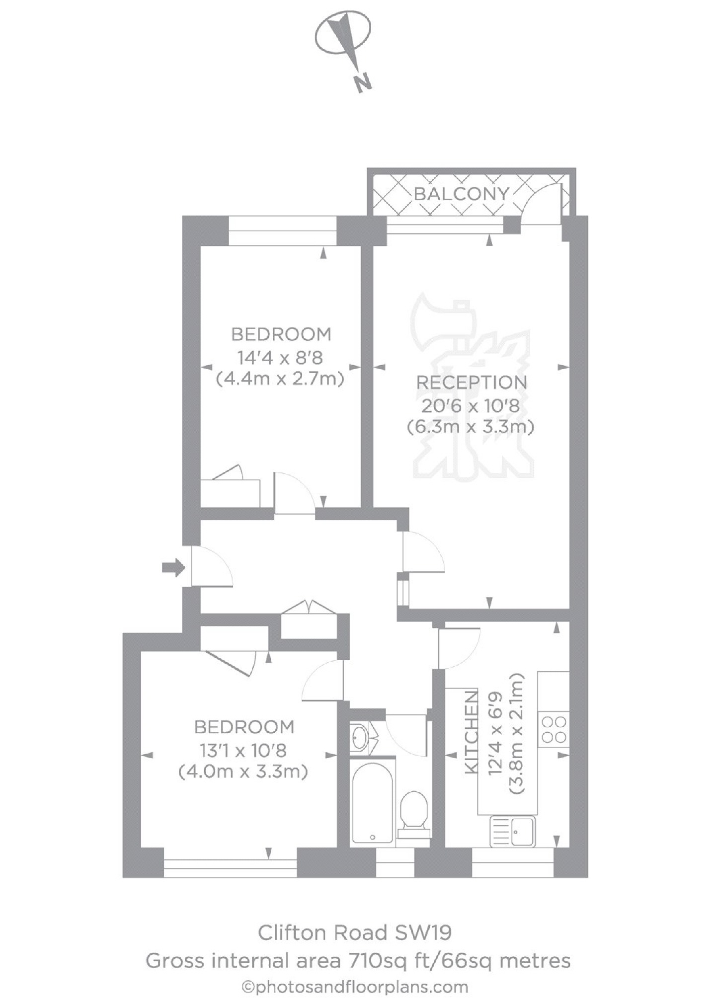 Clifton Road, London floorplan