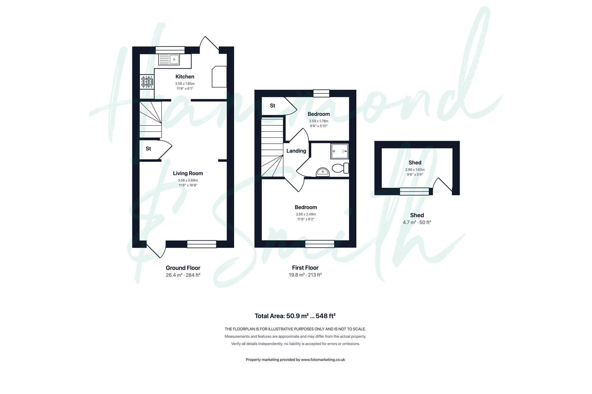 46 Barrells Down Road, Bishop's Stortford floorplan