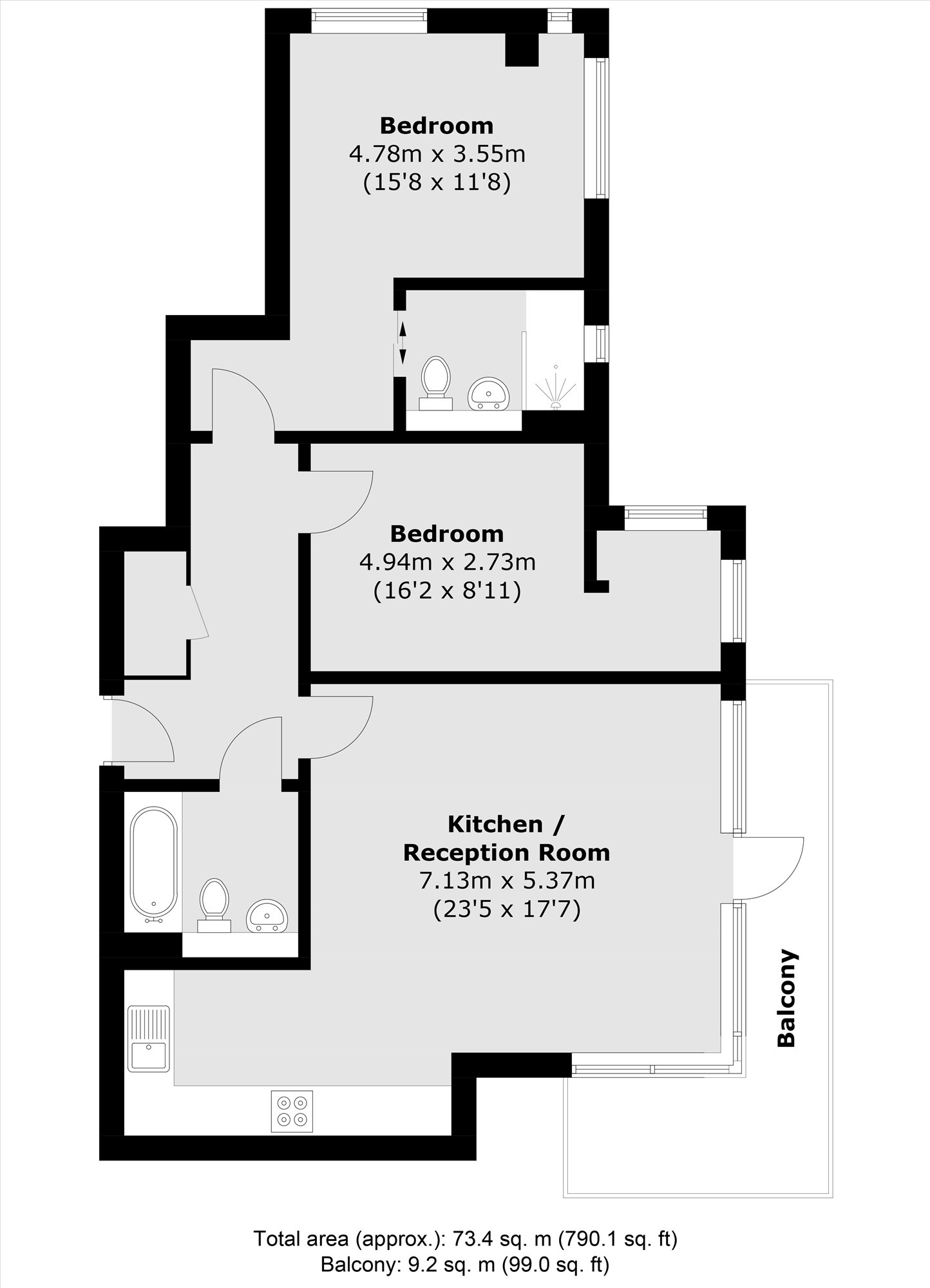 264, Empire Square West, London floorplan