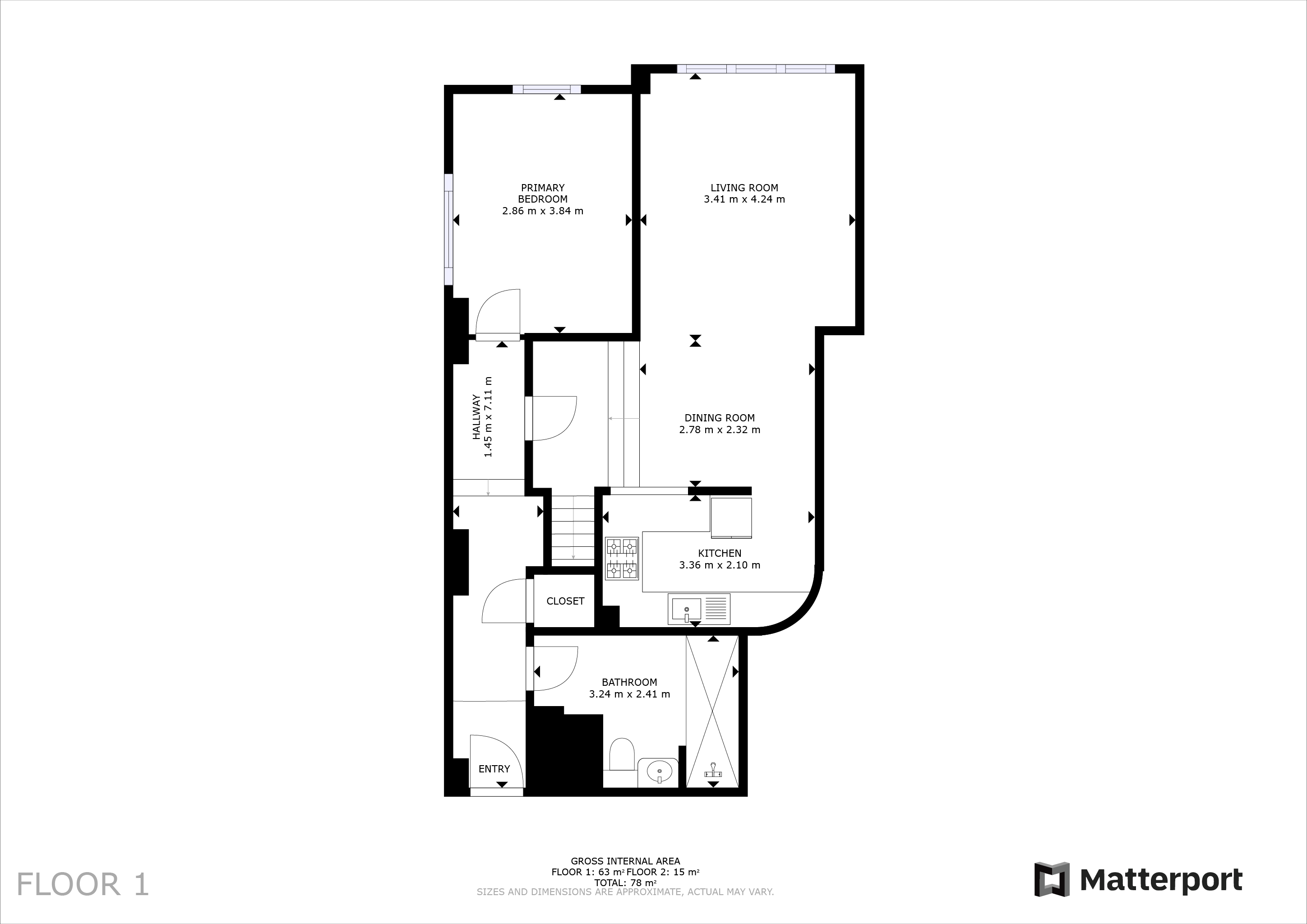 Apartment 3,, Lexington, 42 Chorlton Street floorplan