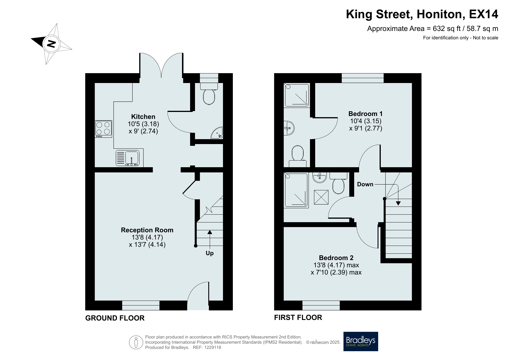Tovey Mews, Honiton floorplan