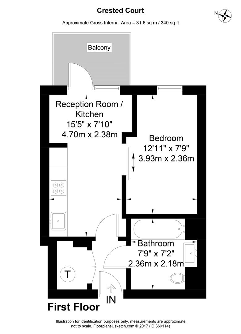 Flat 8 Crested Court, 3, Shearwater Drive, London floorplan