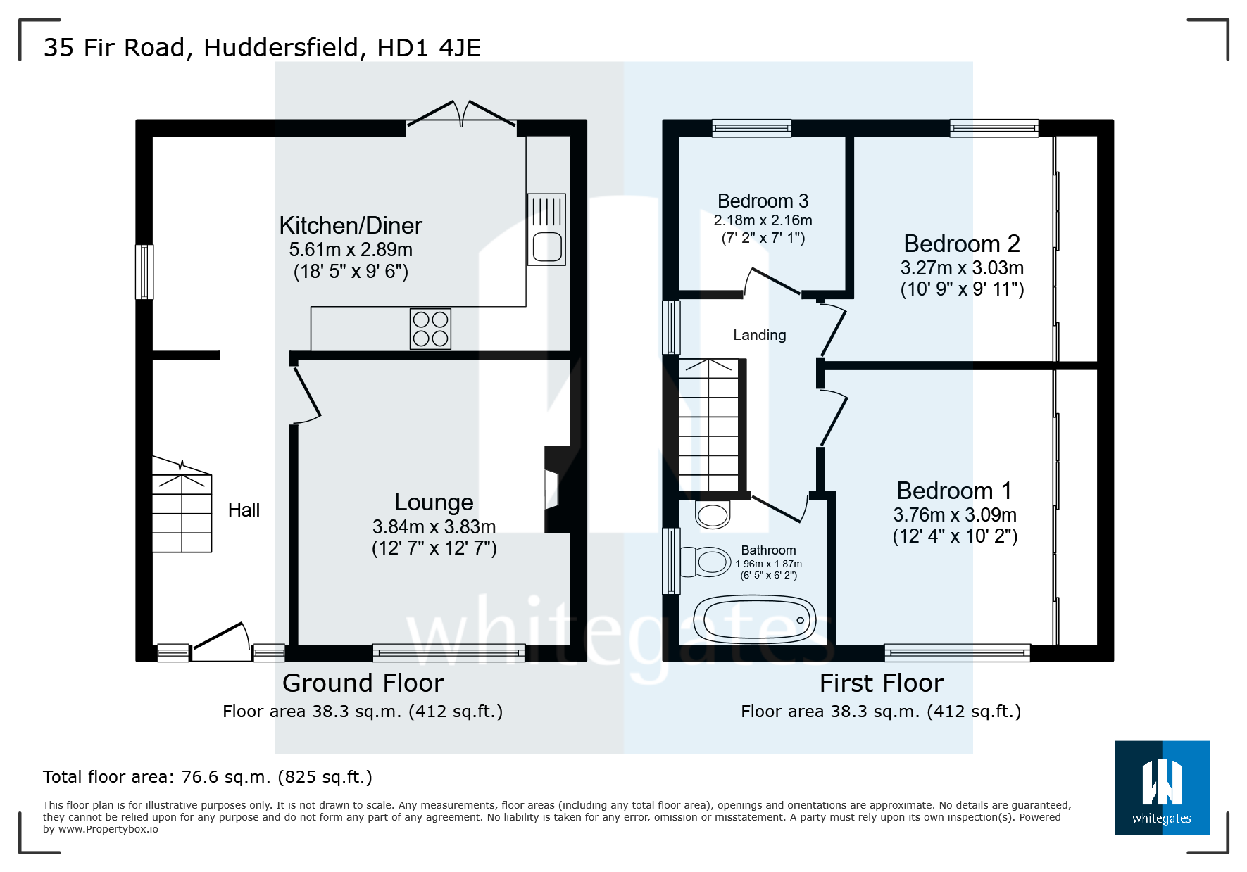 35, Fir Road, Huddersfield floorplan