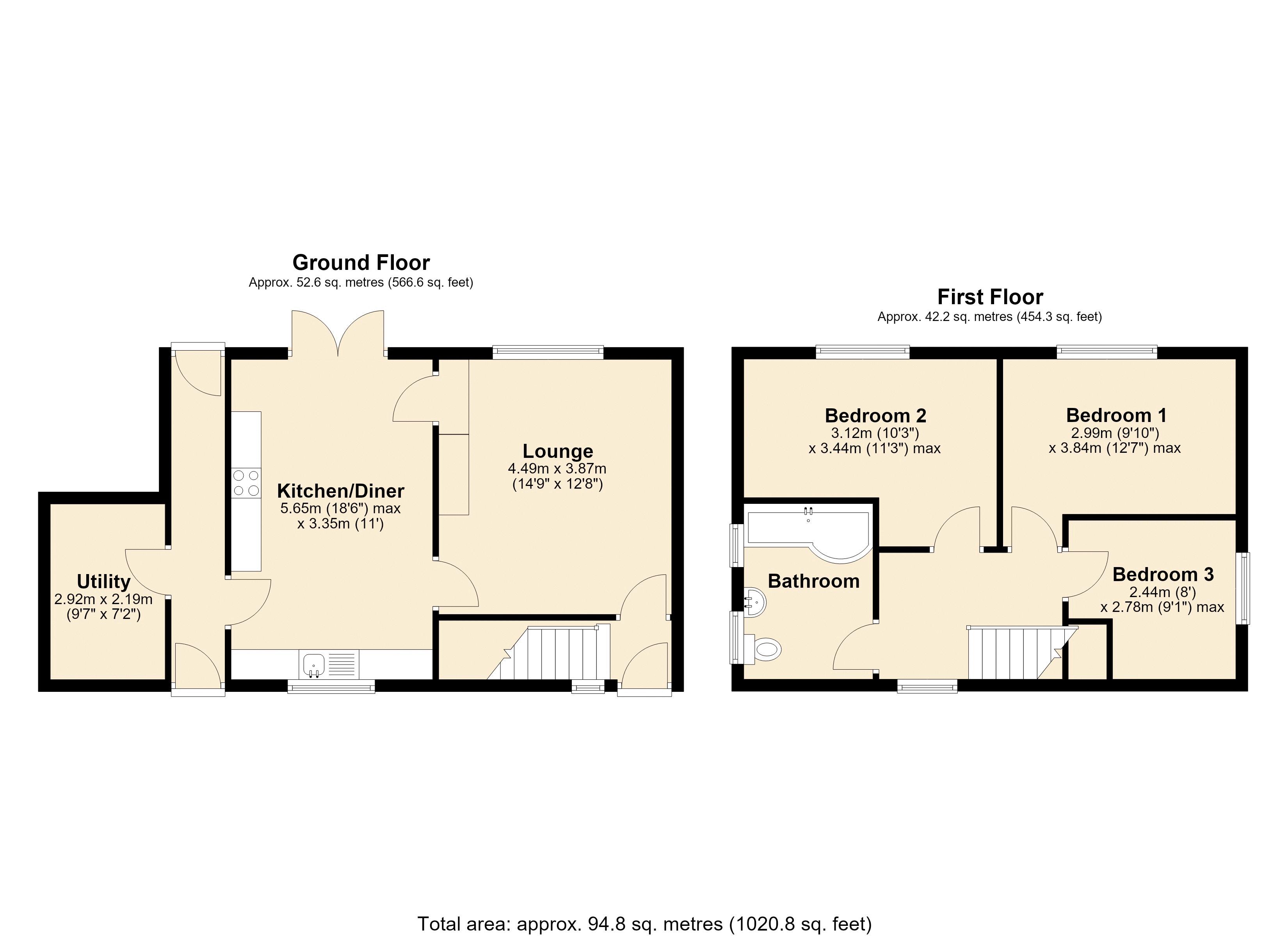 20, Hazel Road, Blaydon floorplan