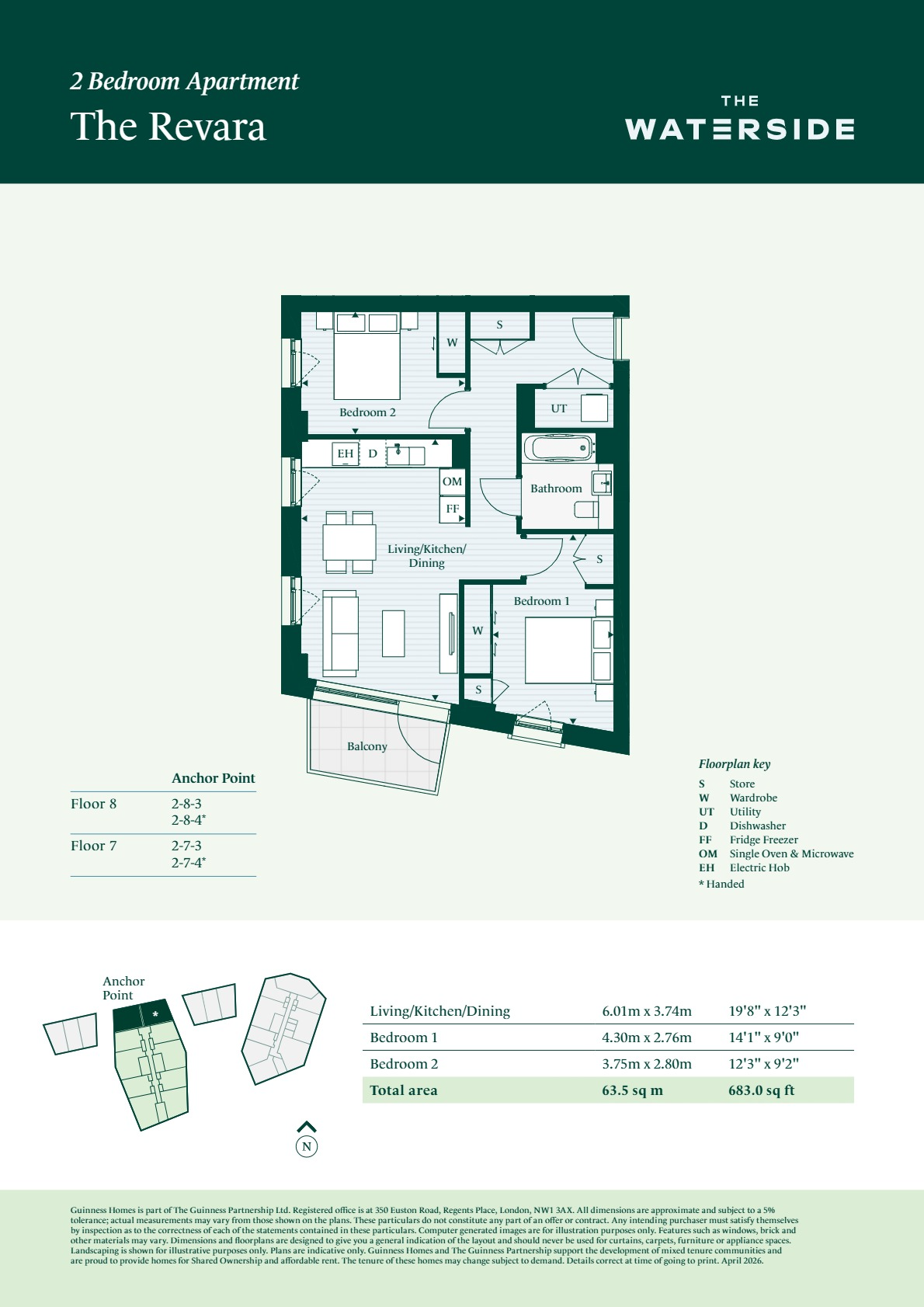 The Waterside, Bromley-by-Bow, E3, The Waterside, Bromley-by-Bow, E3, London floorplan
