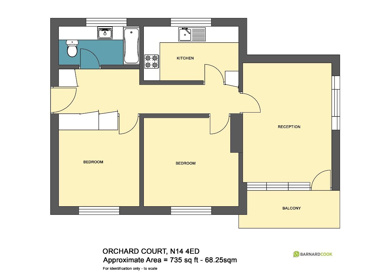 11, Orchard Court, London floorplan
