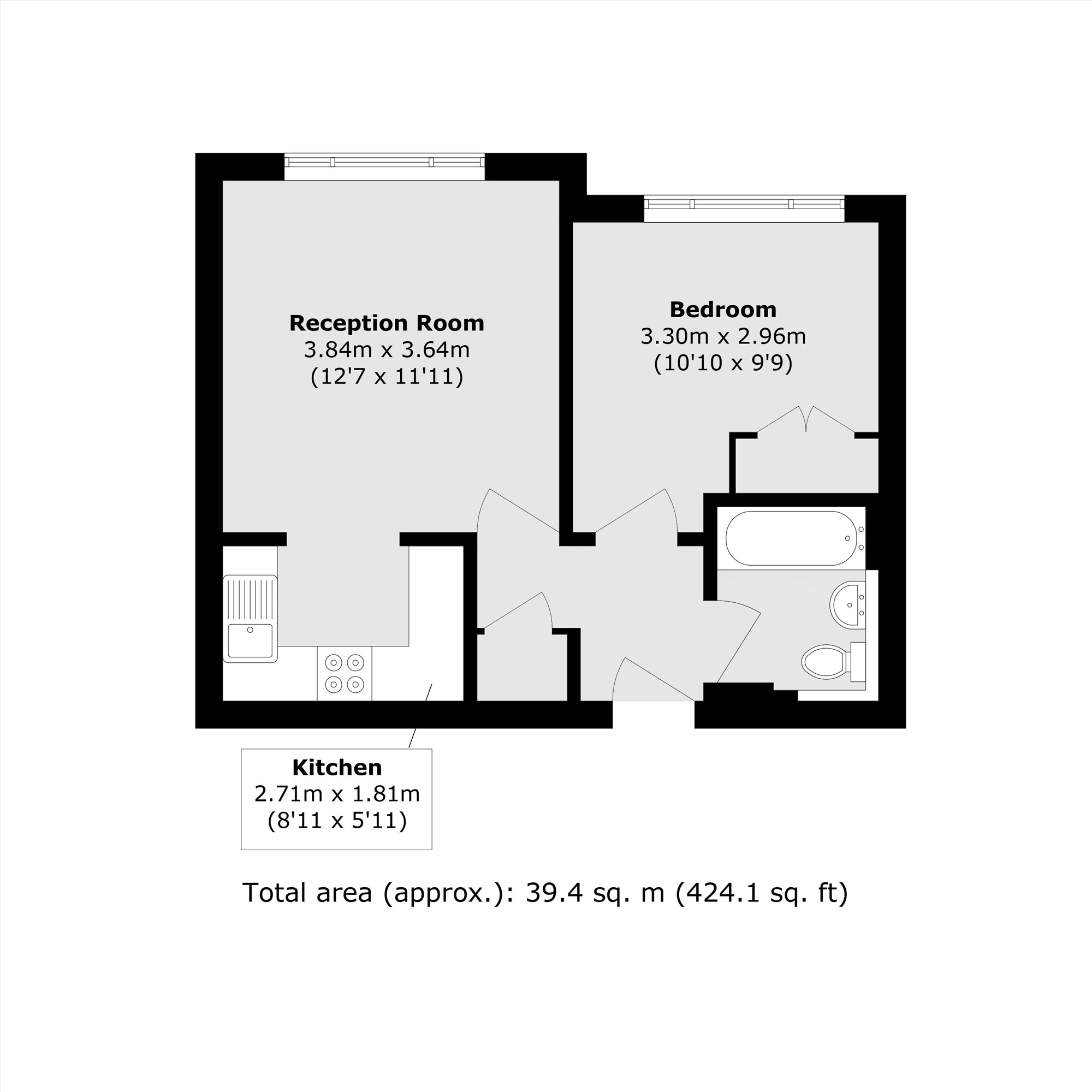 Flat 1, Thorncroft, 6, South Hill Avenue, Harrow floorplan