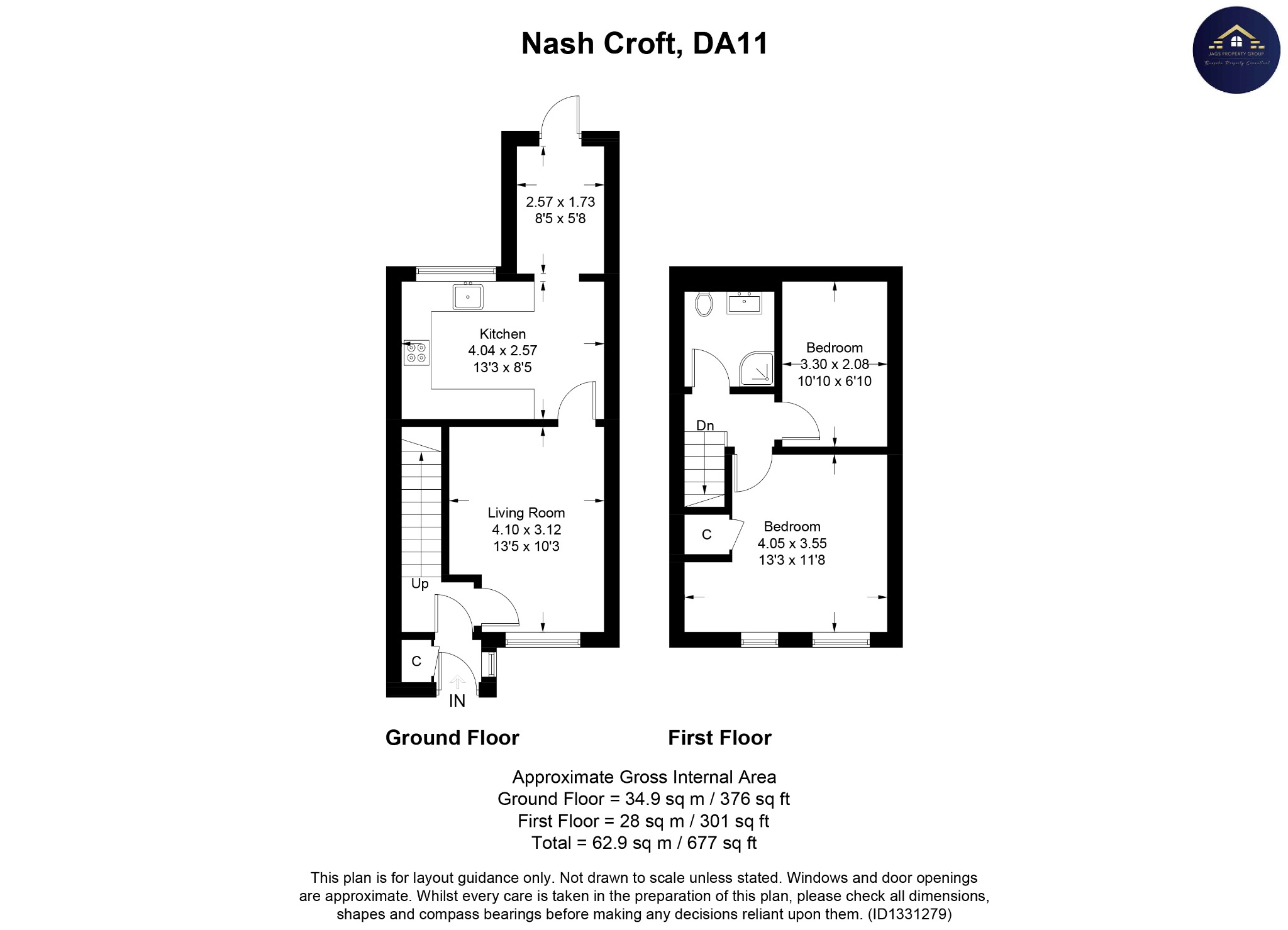 16 Nash Croft, Northfleet, Kent floorplan