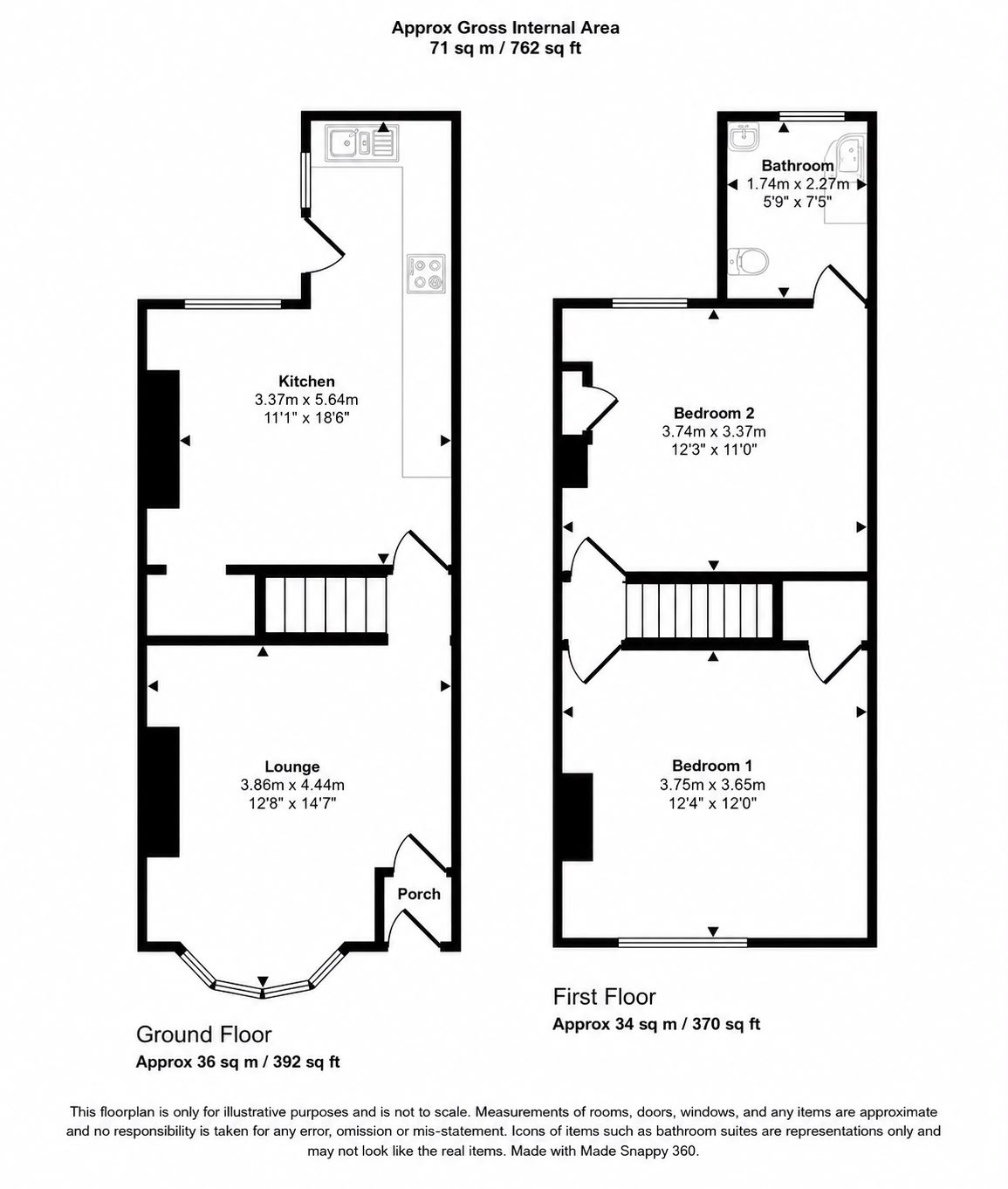 5, Onslow Road, Blackpool floorplan
